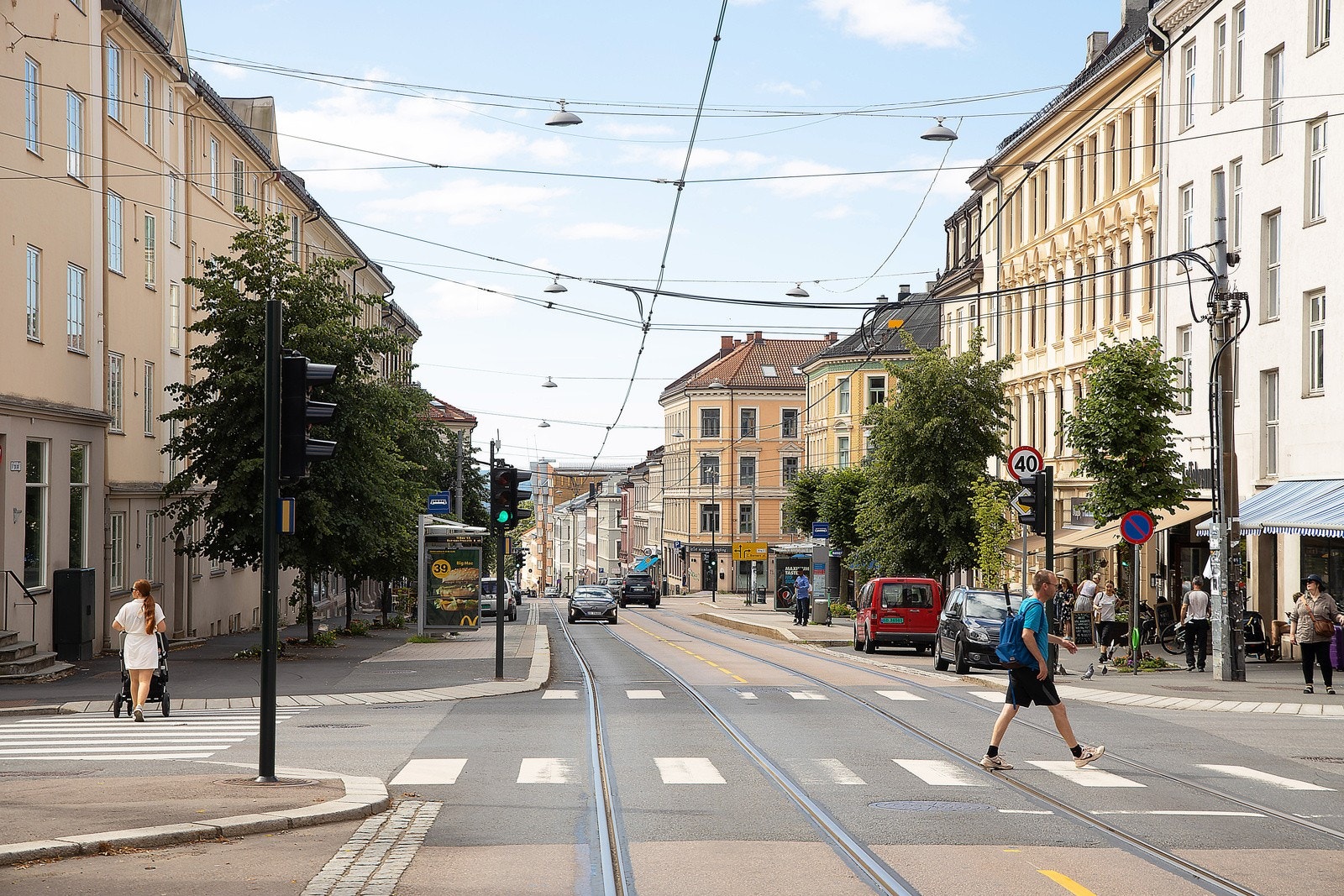 Leiligheten har en sentral beliggenhet, midt på Torshov, men tilbaketrukket fra trafikken Galleribilde