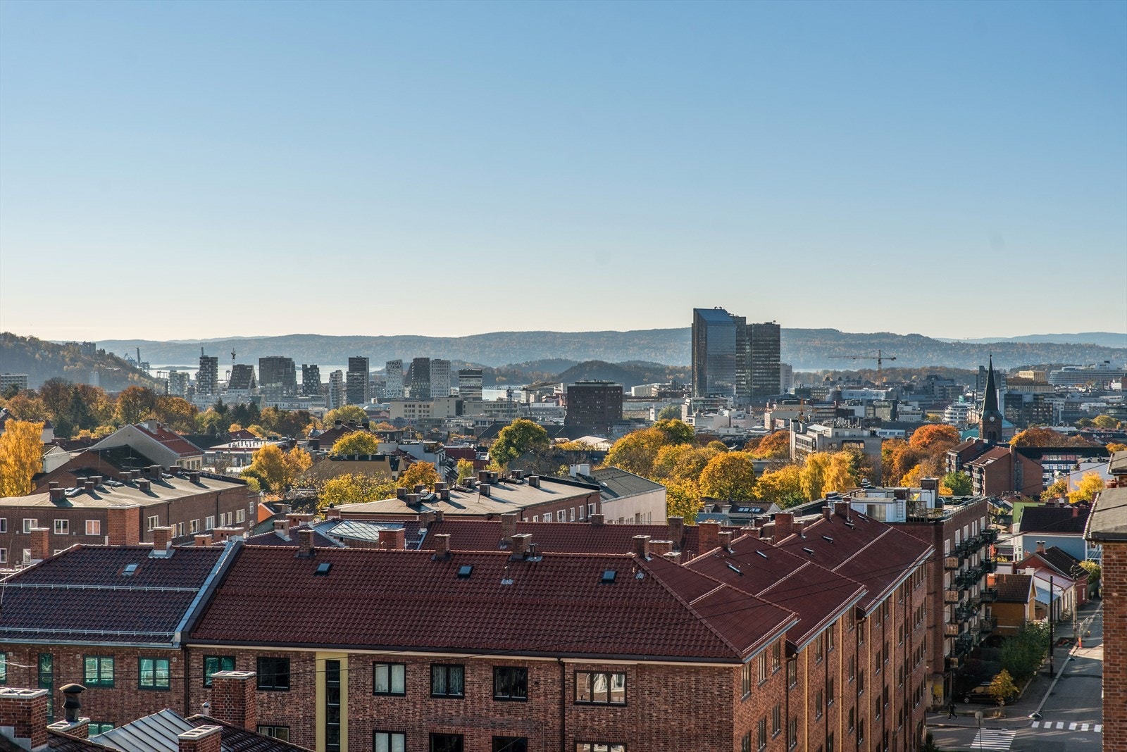 Utsikt takterrasse Galleribilde