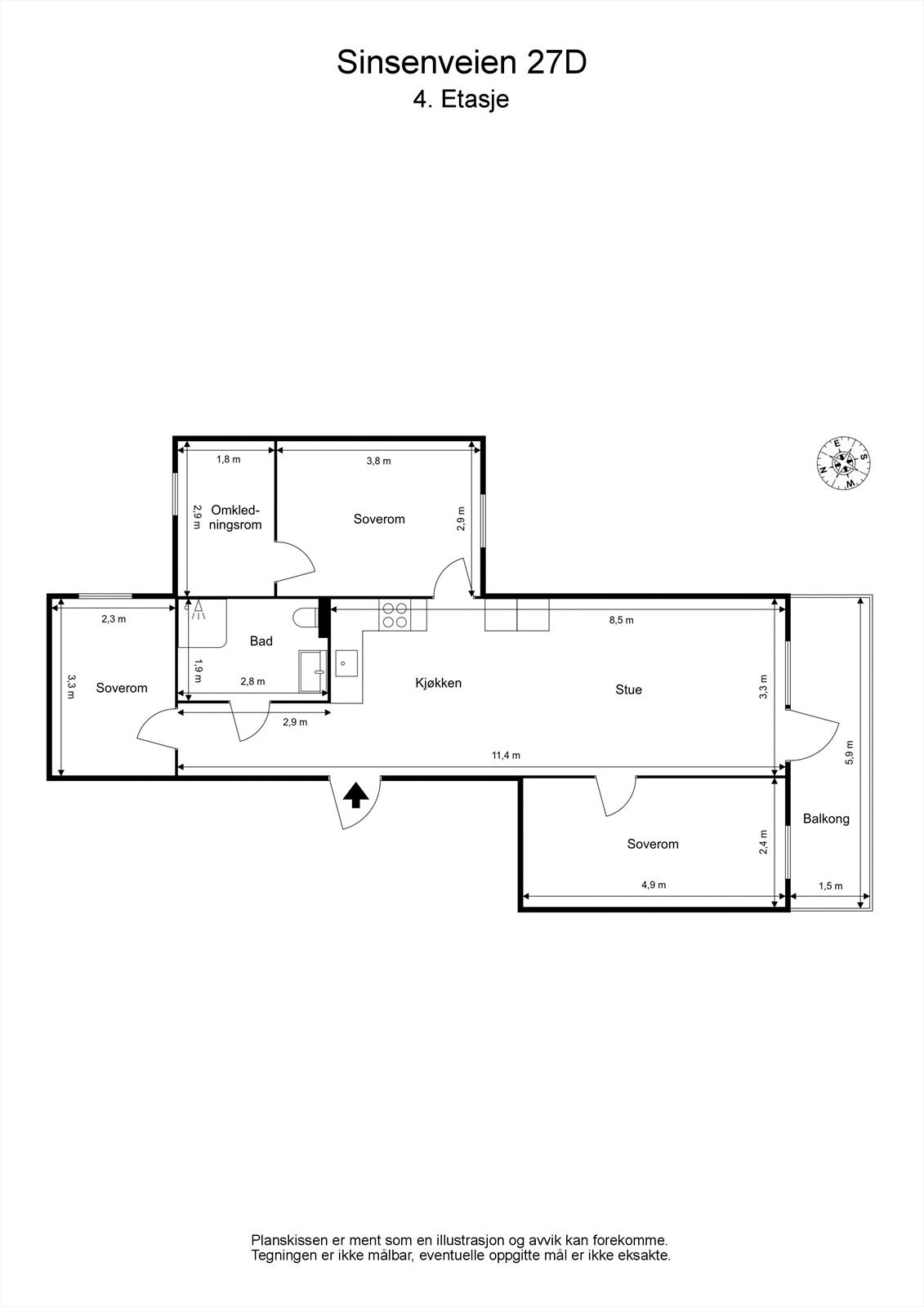 Plantegning Galleribilde