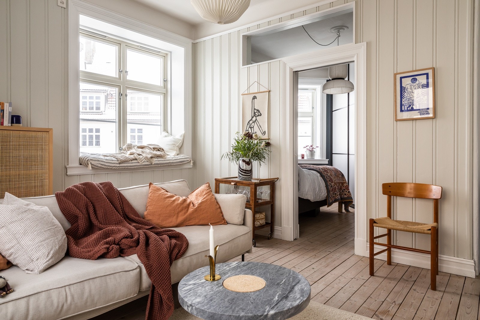Endeleilighet med lysinnsig fra 3 himmelretninger. Galleribilde