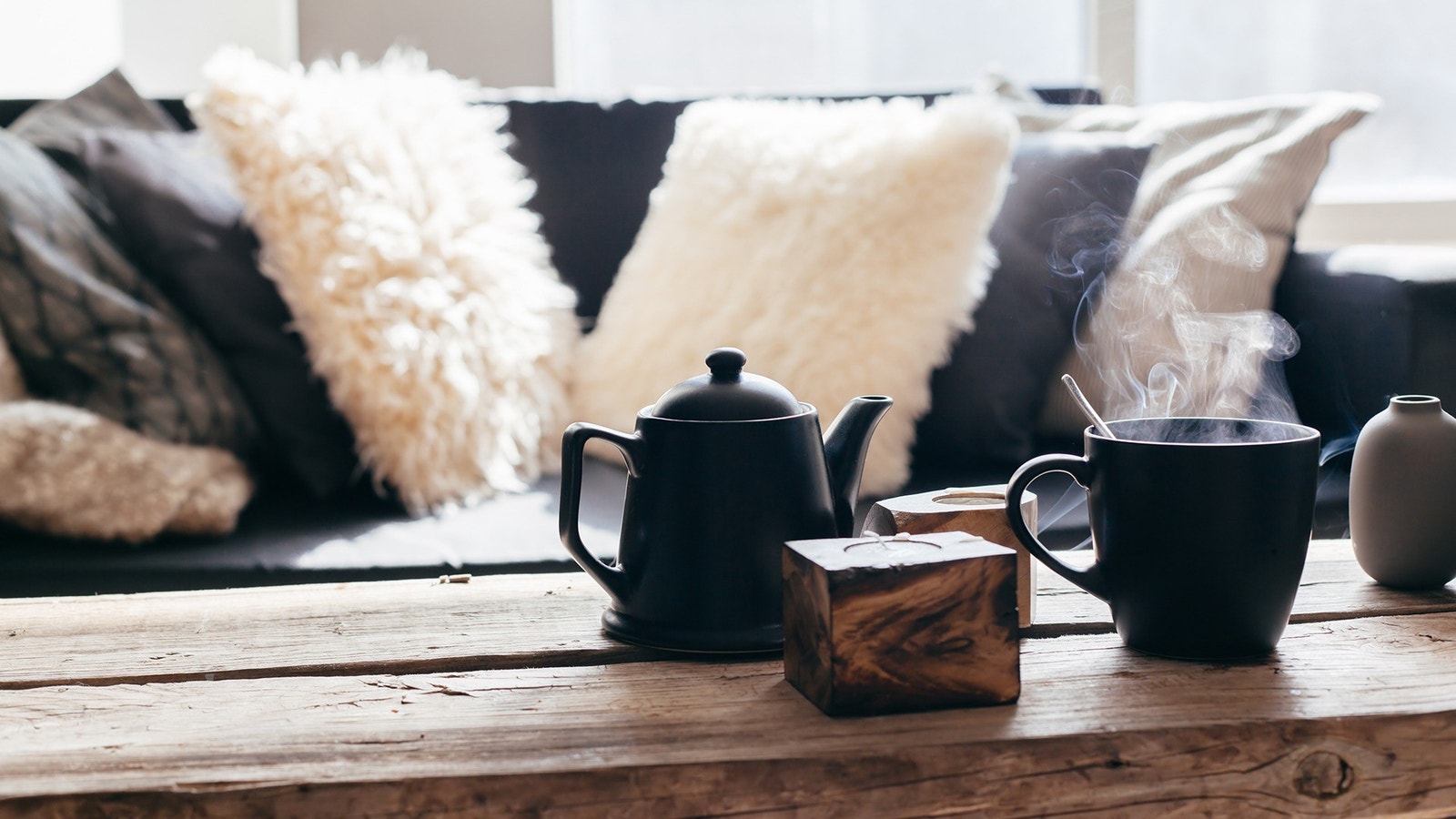 God vinterstemning på hytten Galleribilde