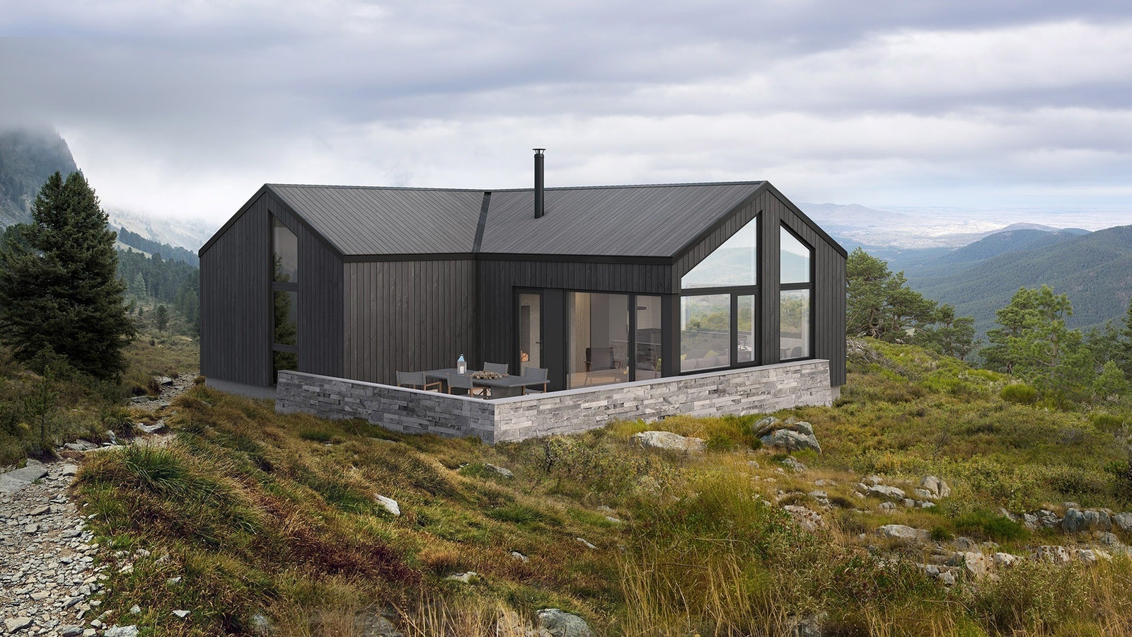 Rondane - prosjektert hytte fra Norgeshus Galleribilde