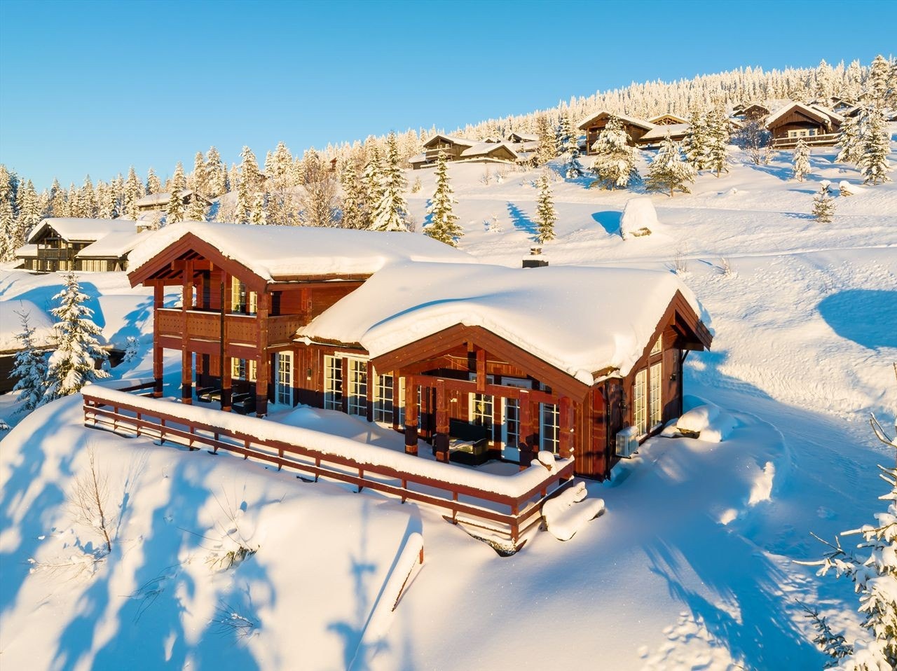 Byggeår 2012 i et veletablert hyttefelt Galleribilde