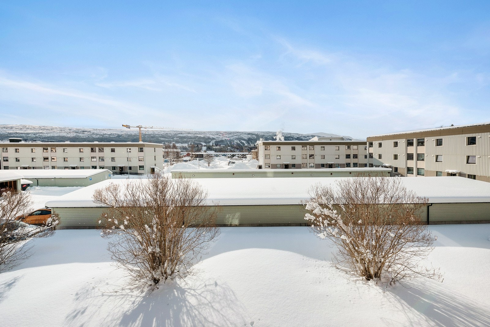 Utsikten fra balkongen Galleribilde