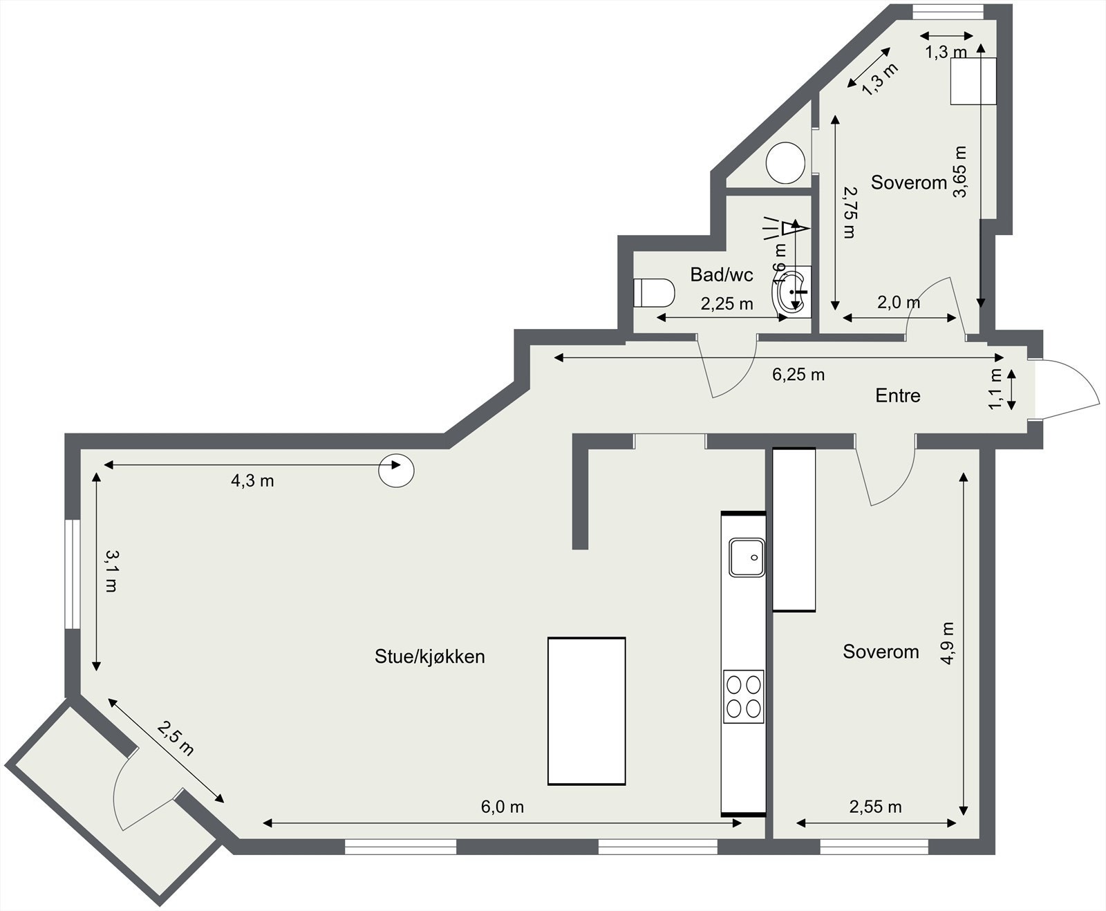 Plantegning Galleribilde