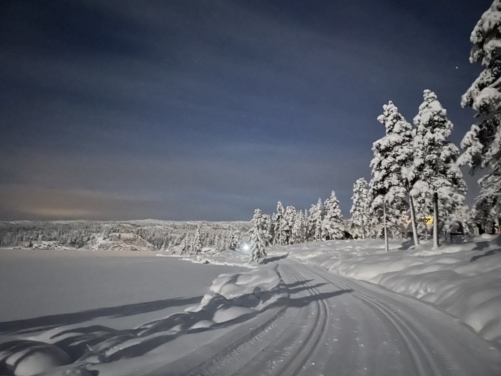 Måneskinnstur på Fagerfjell. Galleribilde