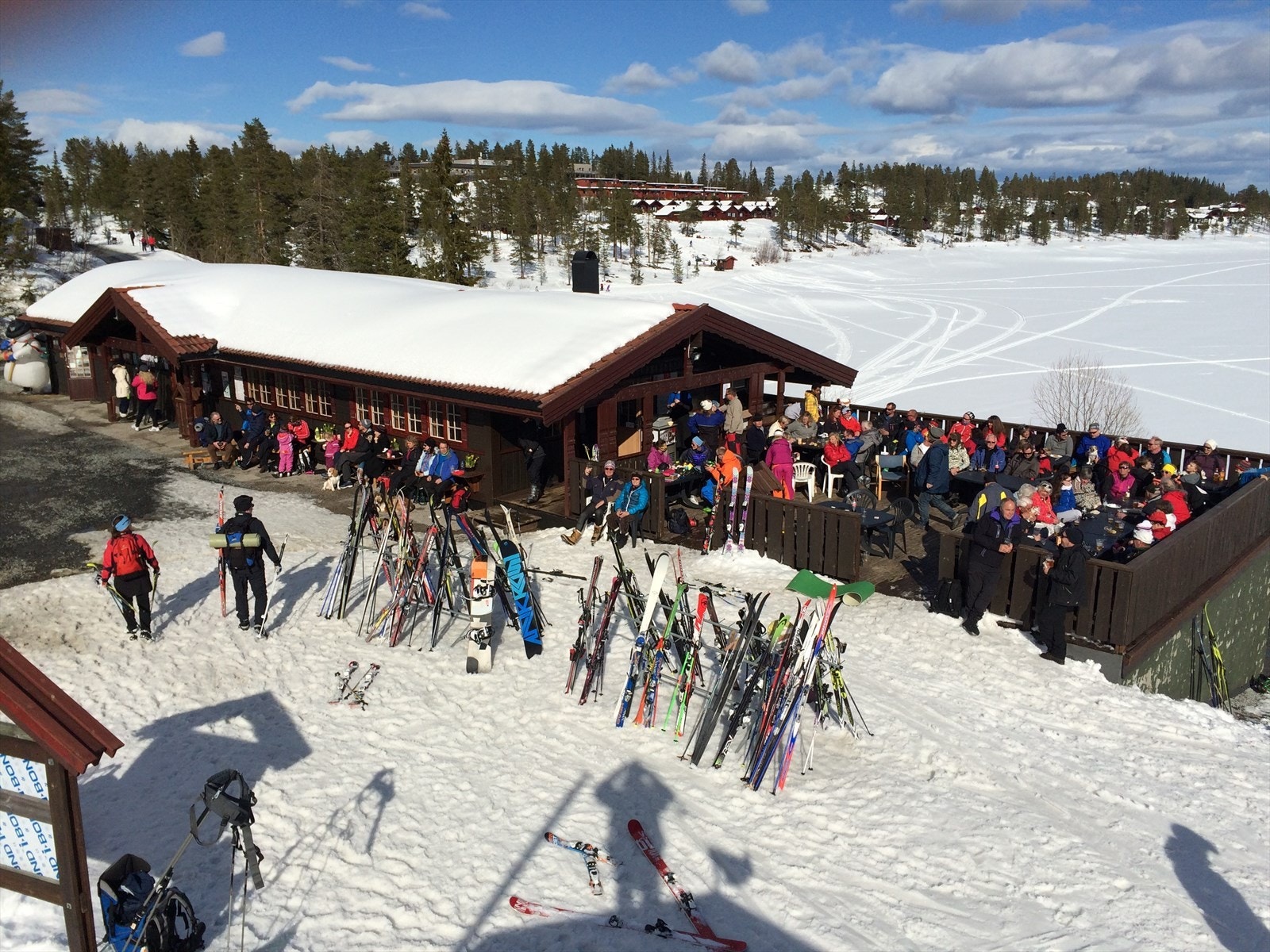 Veldrevet skikro ved skisenteret er populært etter skituren. Galleribilde