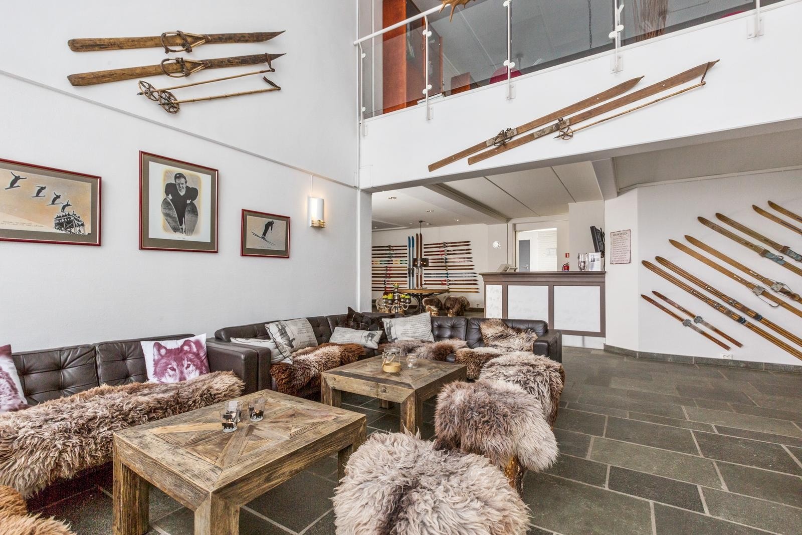 Sosial samlingsplass i fellesarealer. Galleribilde