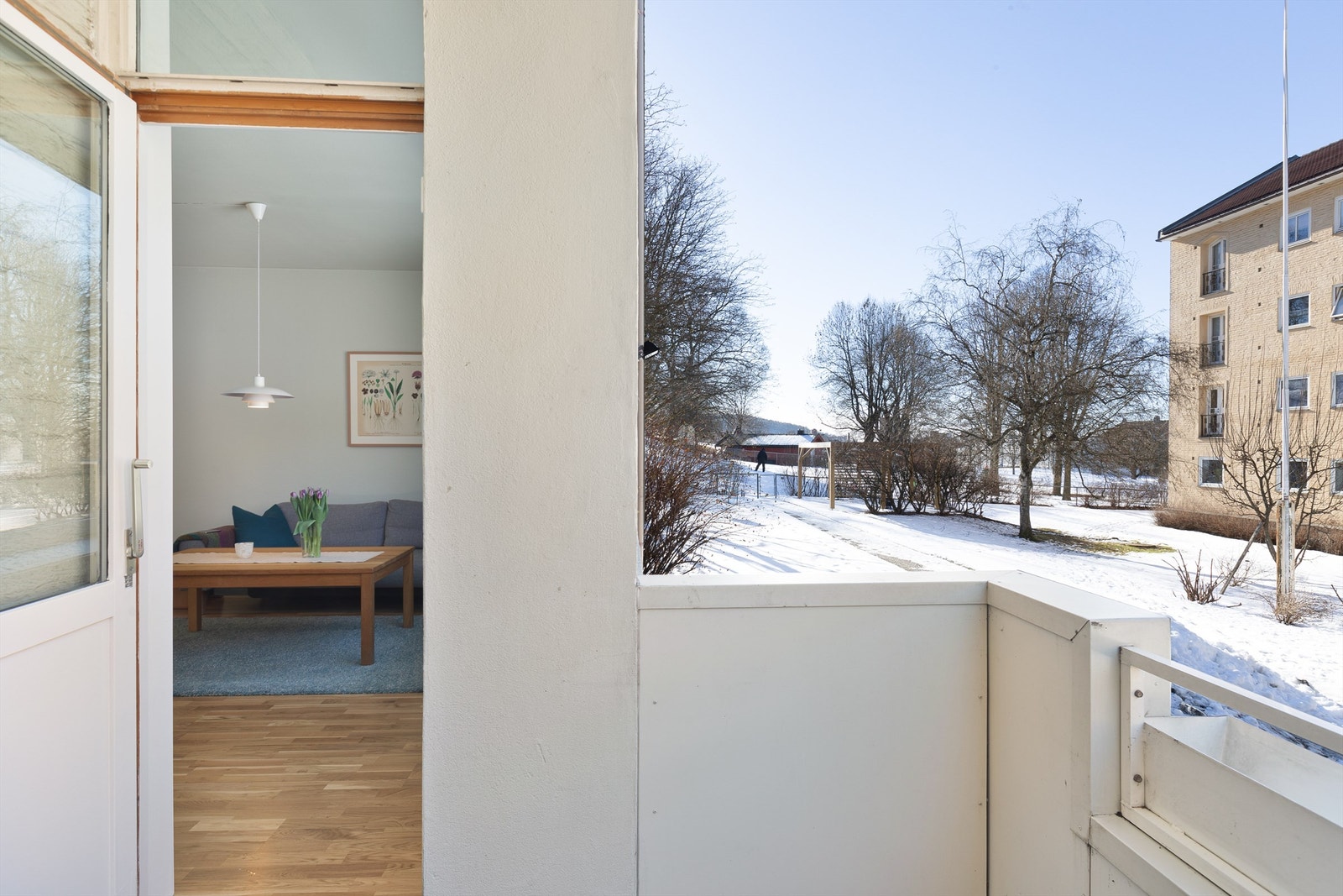 Fra balkongen ser du mot Tøyenparken Galleribilde
