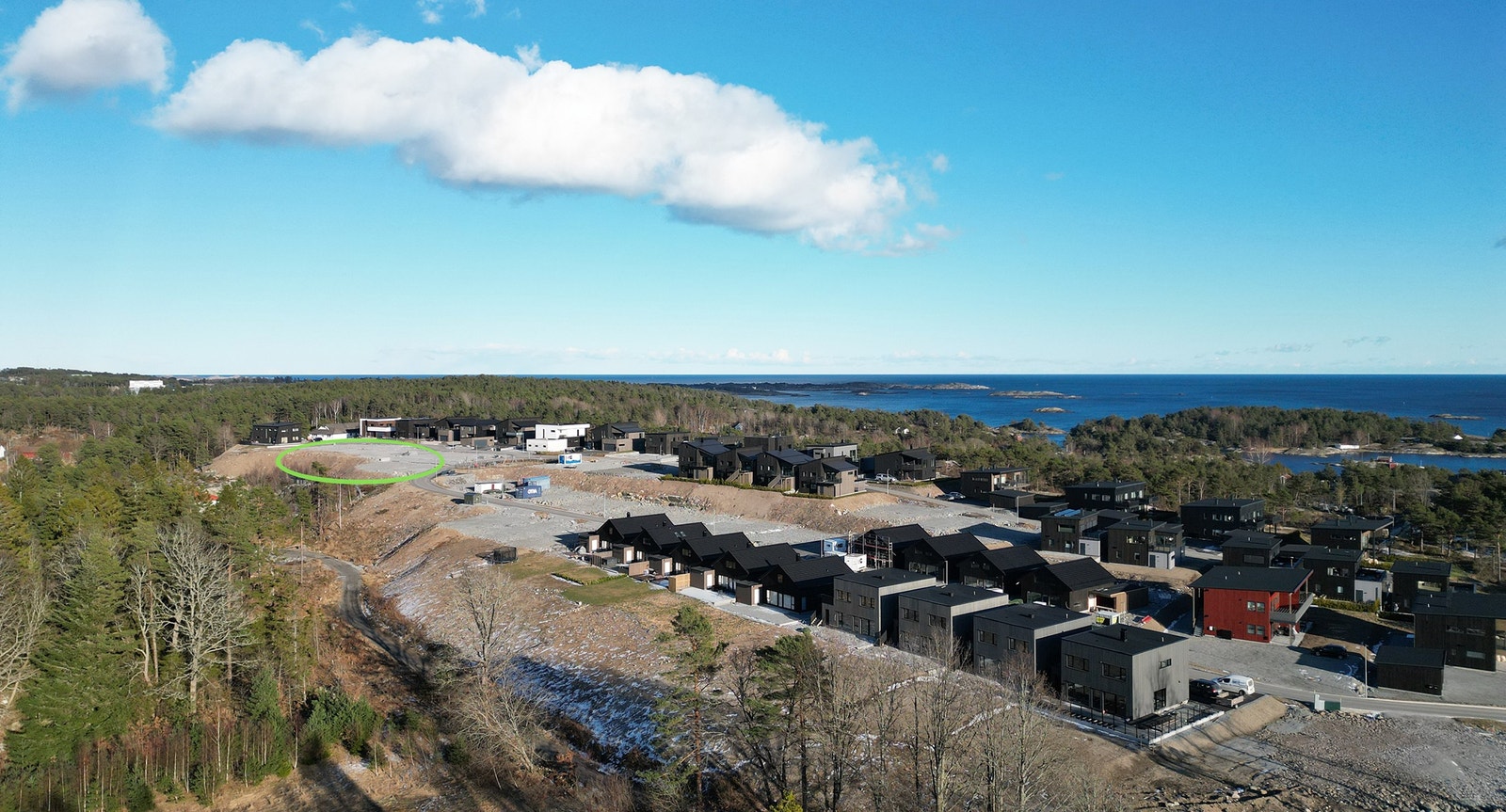 Stølevarden: Tomtene 66, 68, 70 er vendt vestover på Stølehalvøya i retning Strandfjorden. Galleribilde