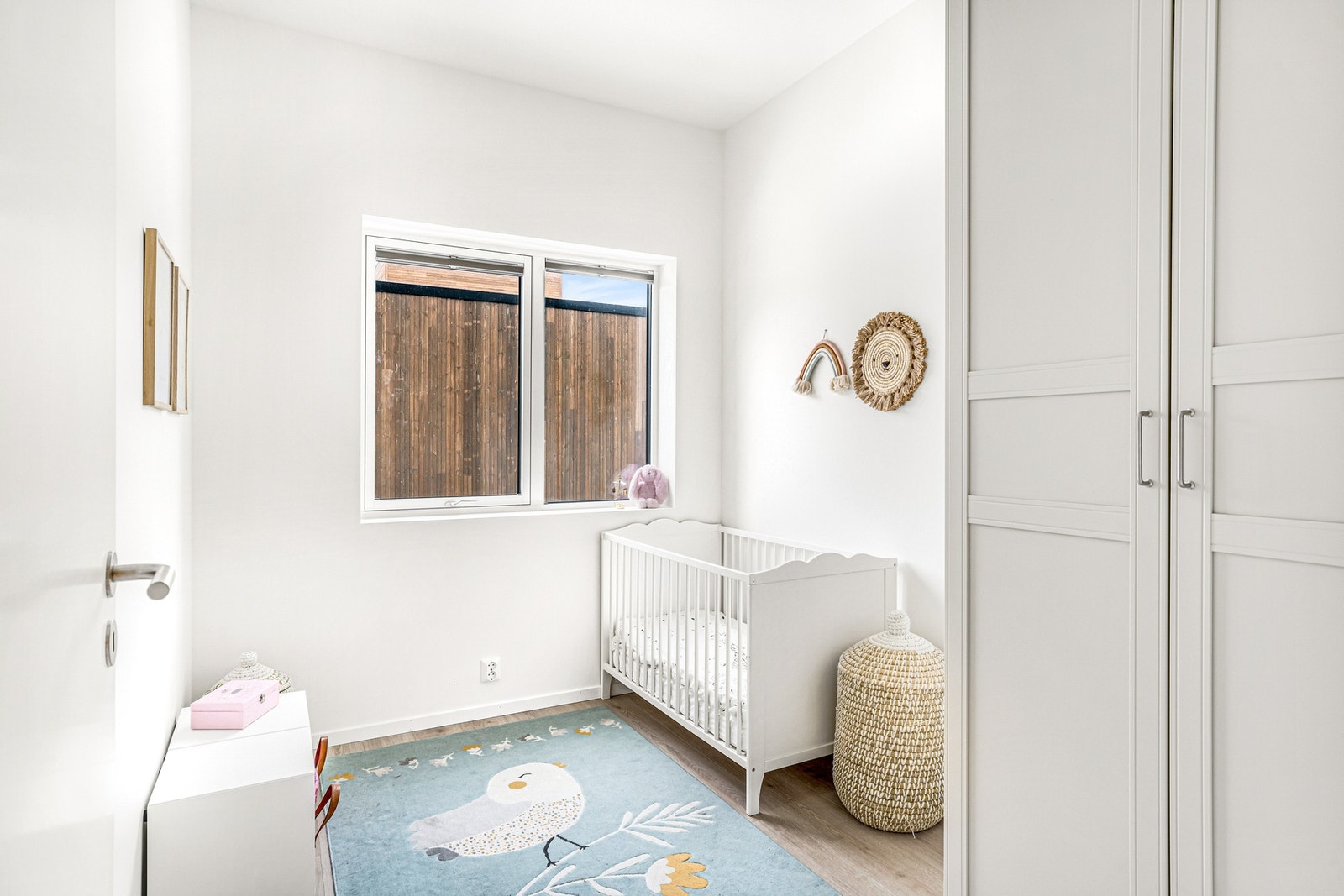 Soverom nr. 3. De to barne-/gjesterommene er på hhv. 7,5 og 7,0 kvm. Galleribilde