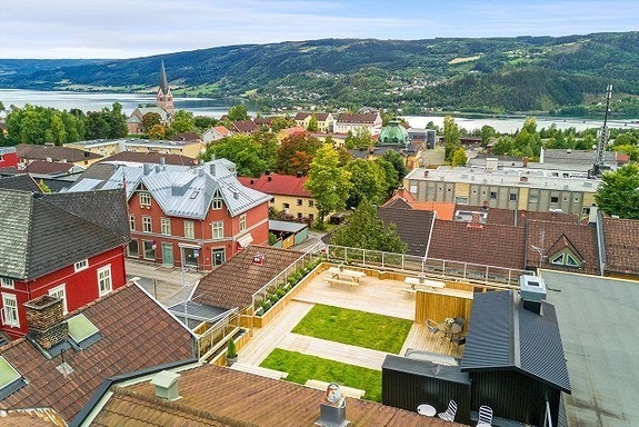 Nydelig felles takterrasse Galleribilde