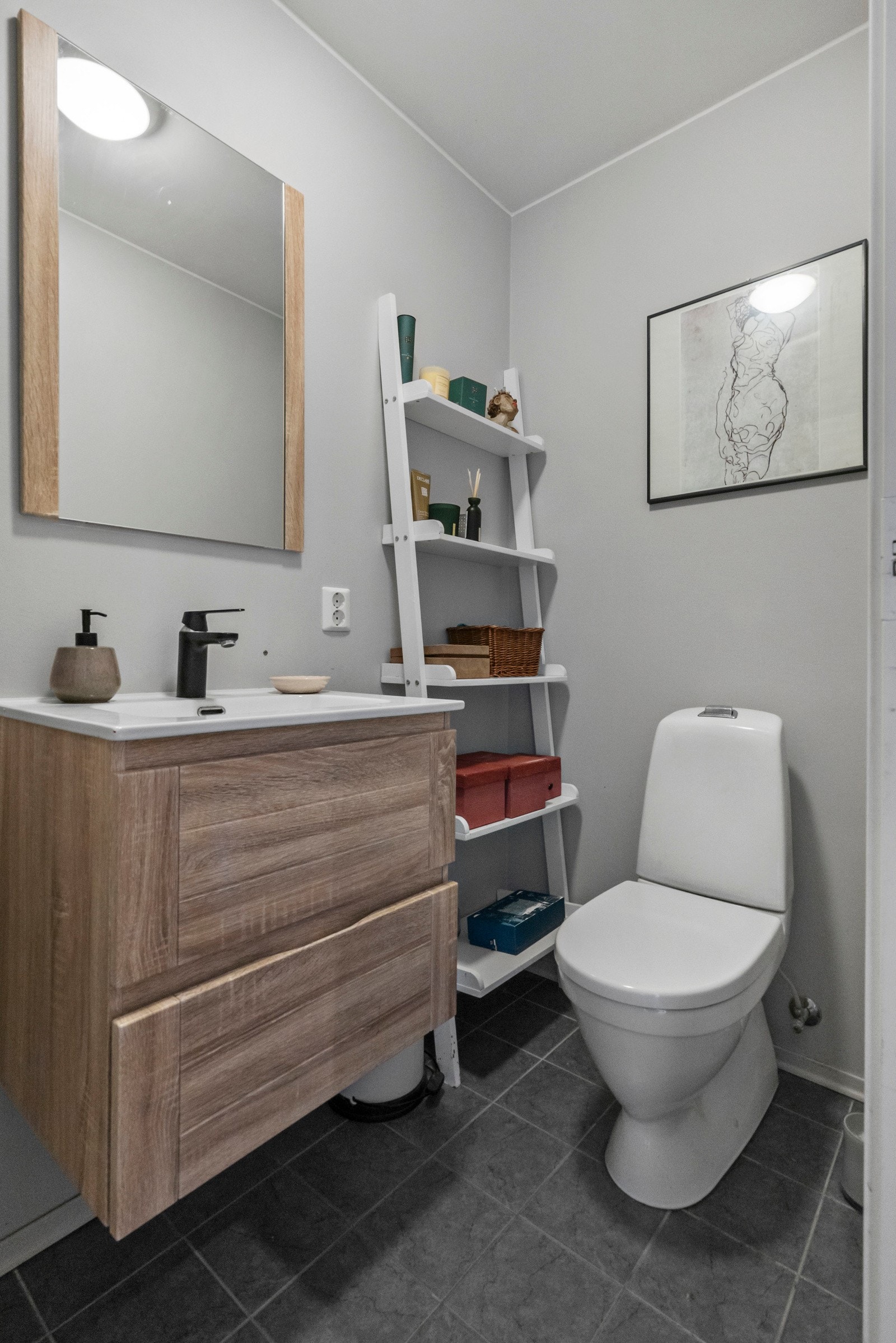 WC i tilknytning til gangen på hovedplan Galleribilde