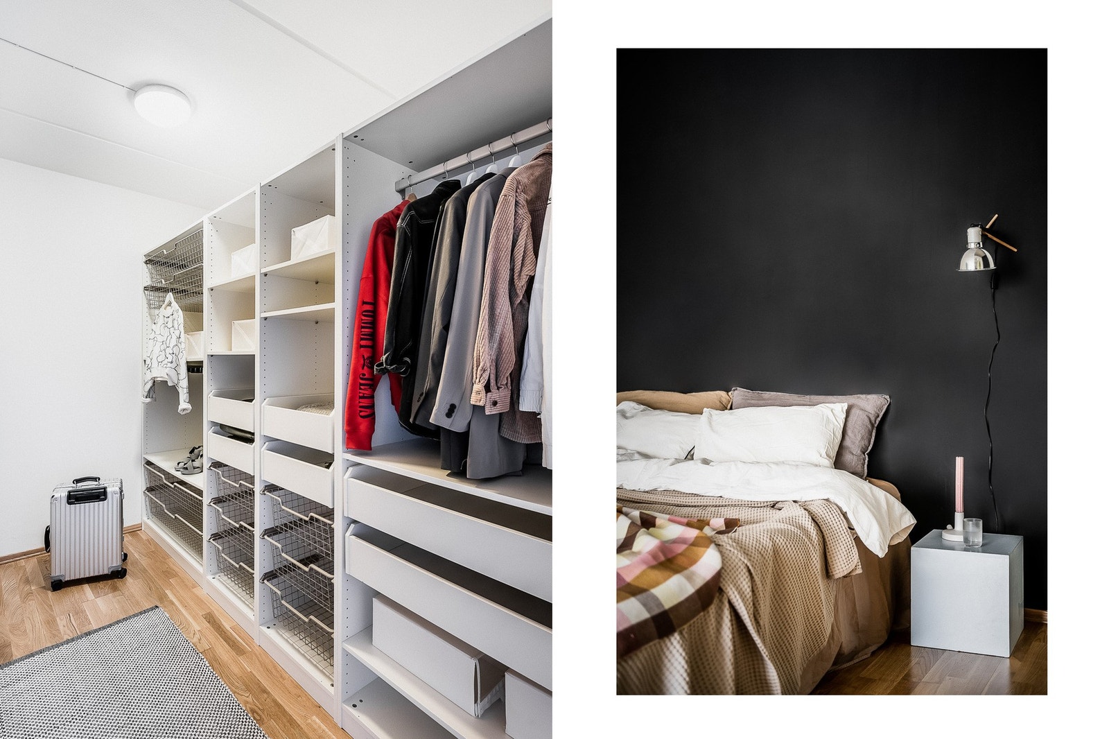 Walk-in garderoben har godt med lagringsplass. Galleribilde