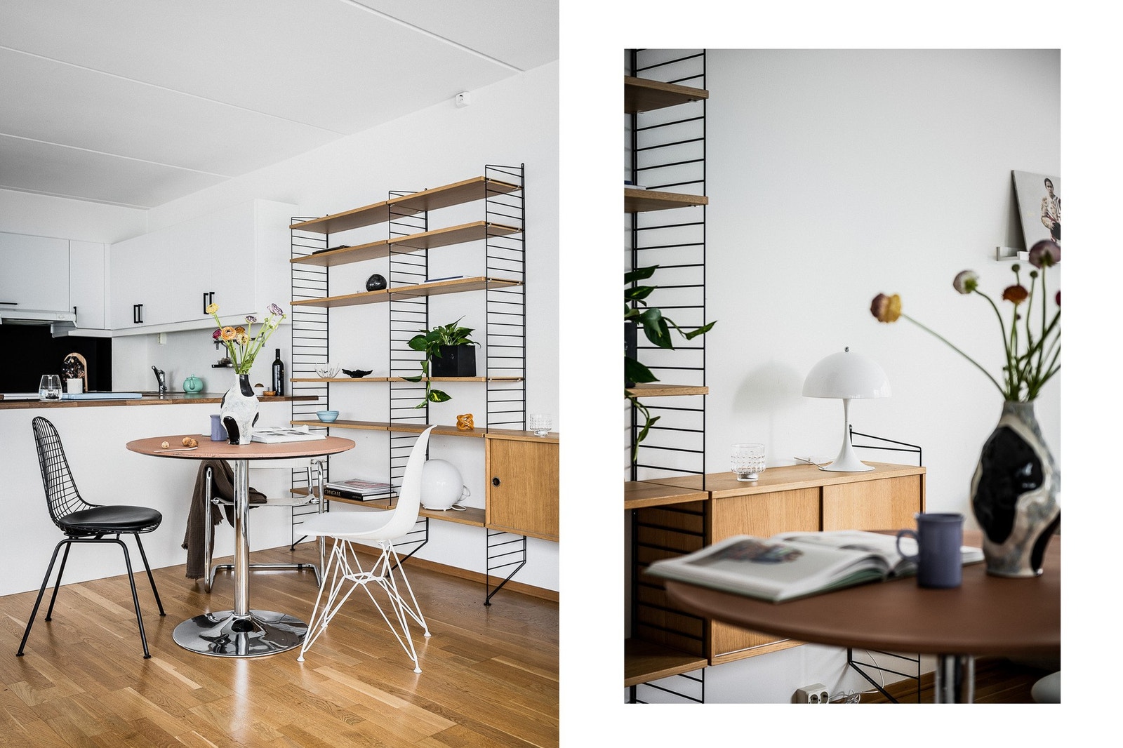 Moderne og stilrent parkettgulv. Galleribilde