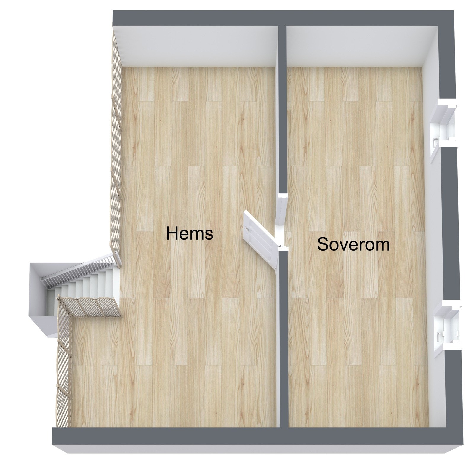 Plantegning hems. Galleribilde