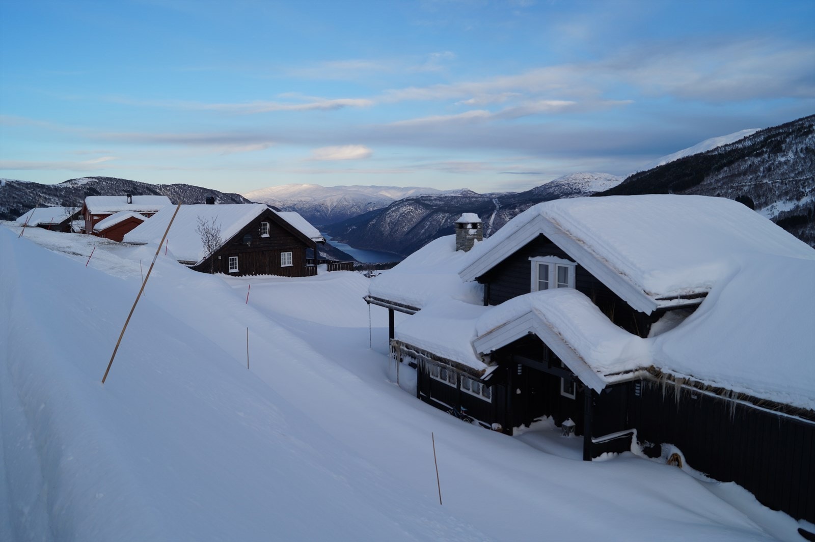 Vik Fjellandsby er et snørikt område om vinteren. Galleribilde