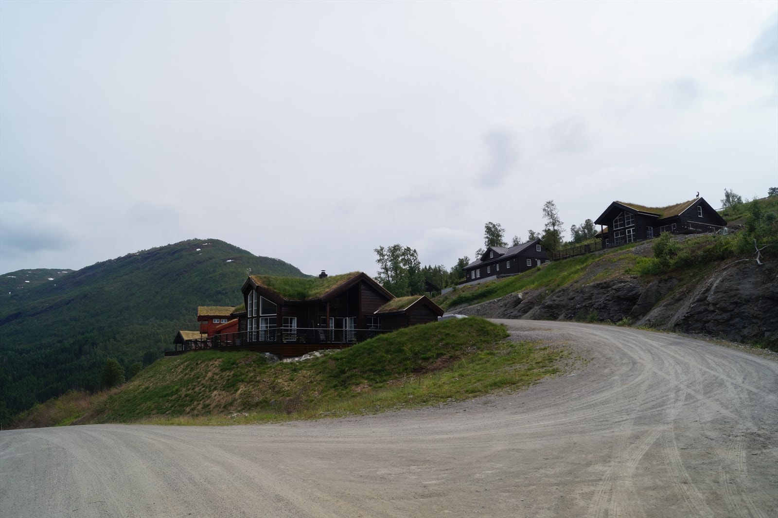 Det er store og flotte hytter som bygges i Vik Fjellandsby. Galleribilde