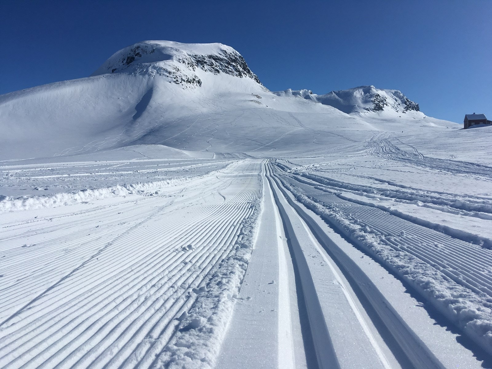 På Fossfjellet er det preparerte løyper. Galleribilde