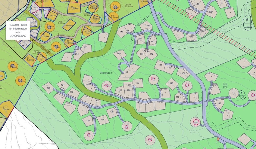 Velg mellom mange flotte tomter på Vestre Berget Galleribilde