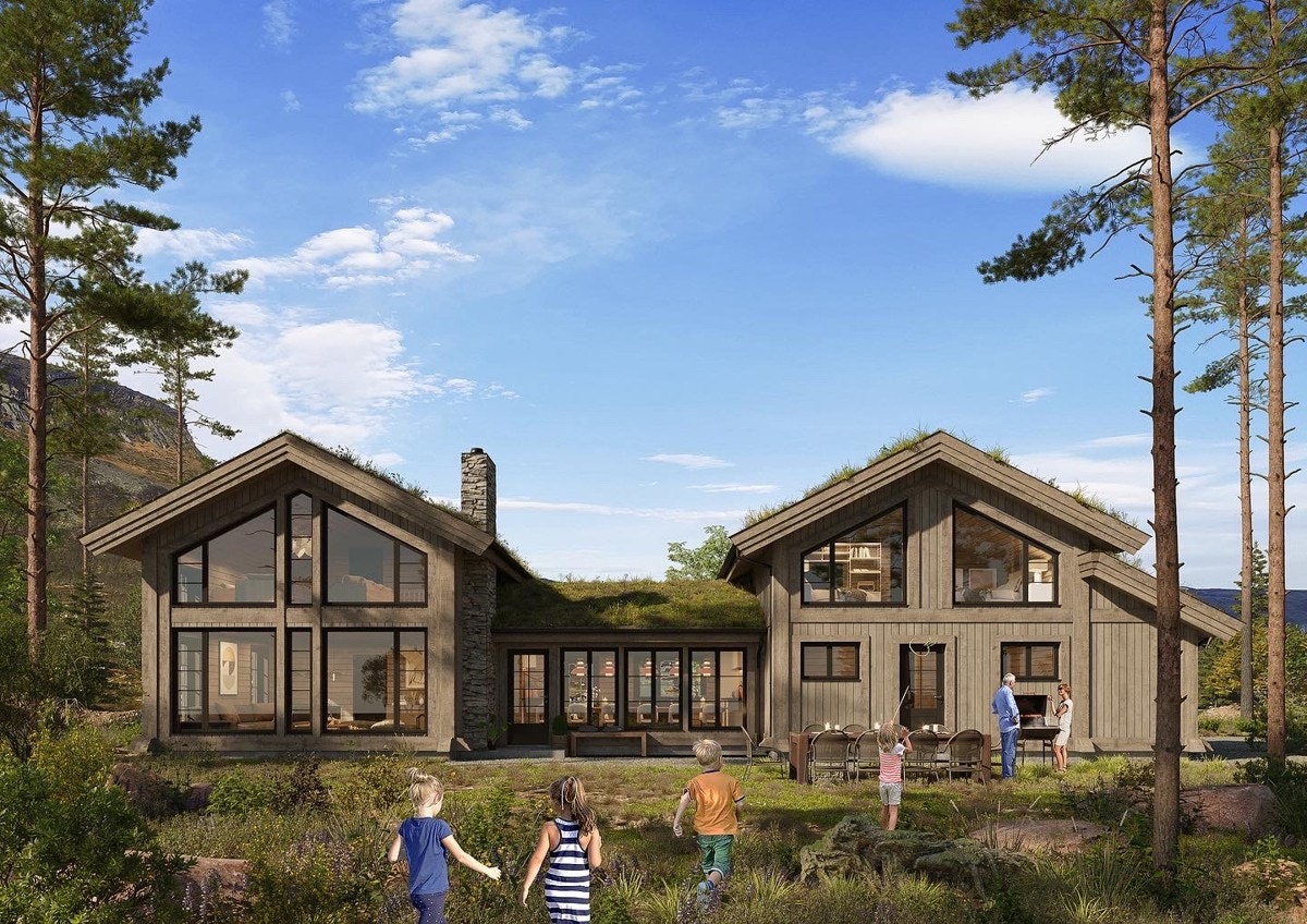 Utsikten Moderne! Høykvalitets hytte bygget i reisverk med høy standard og god planløsning Galleribilde