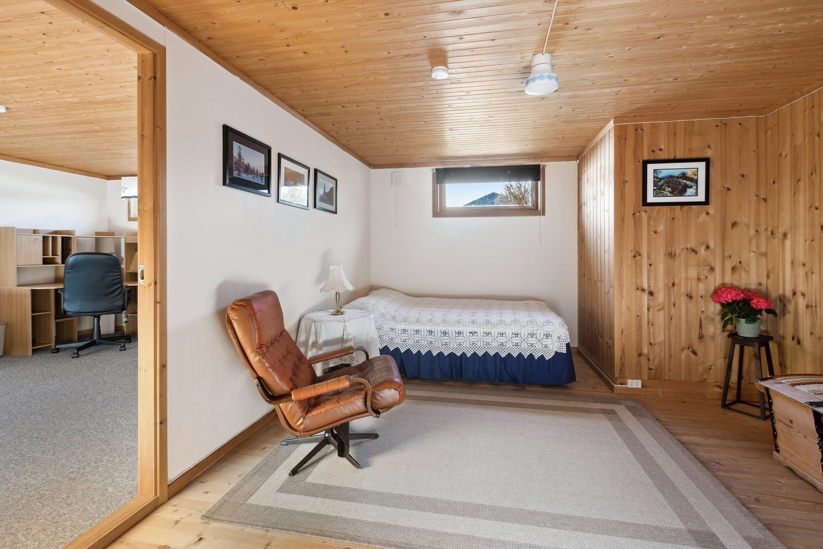 Rommene i kjeller er ikke godkjent for varig opphold. Galleribilde