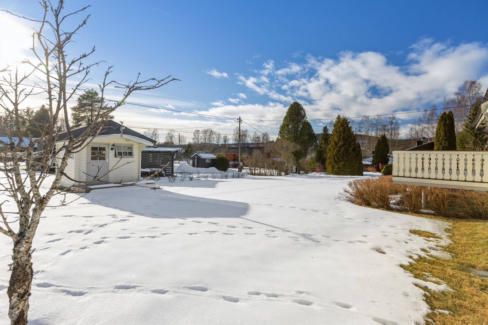 Flat og pent opparbeidet tomt. Galleribilde