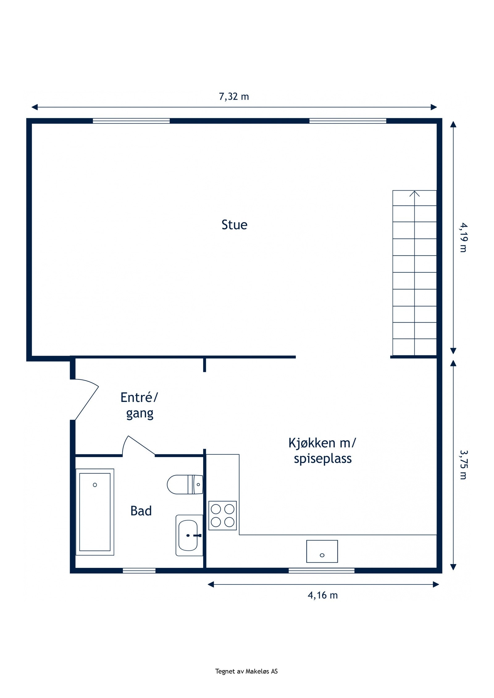 Plantegning 1.etasje. Galleribilde