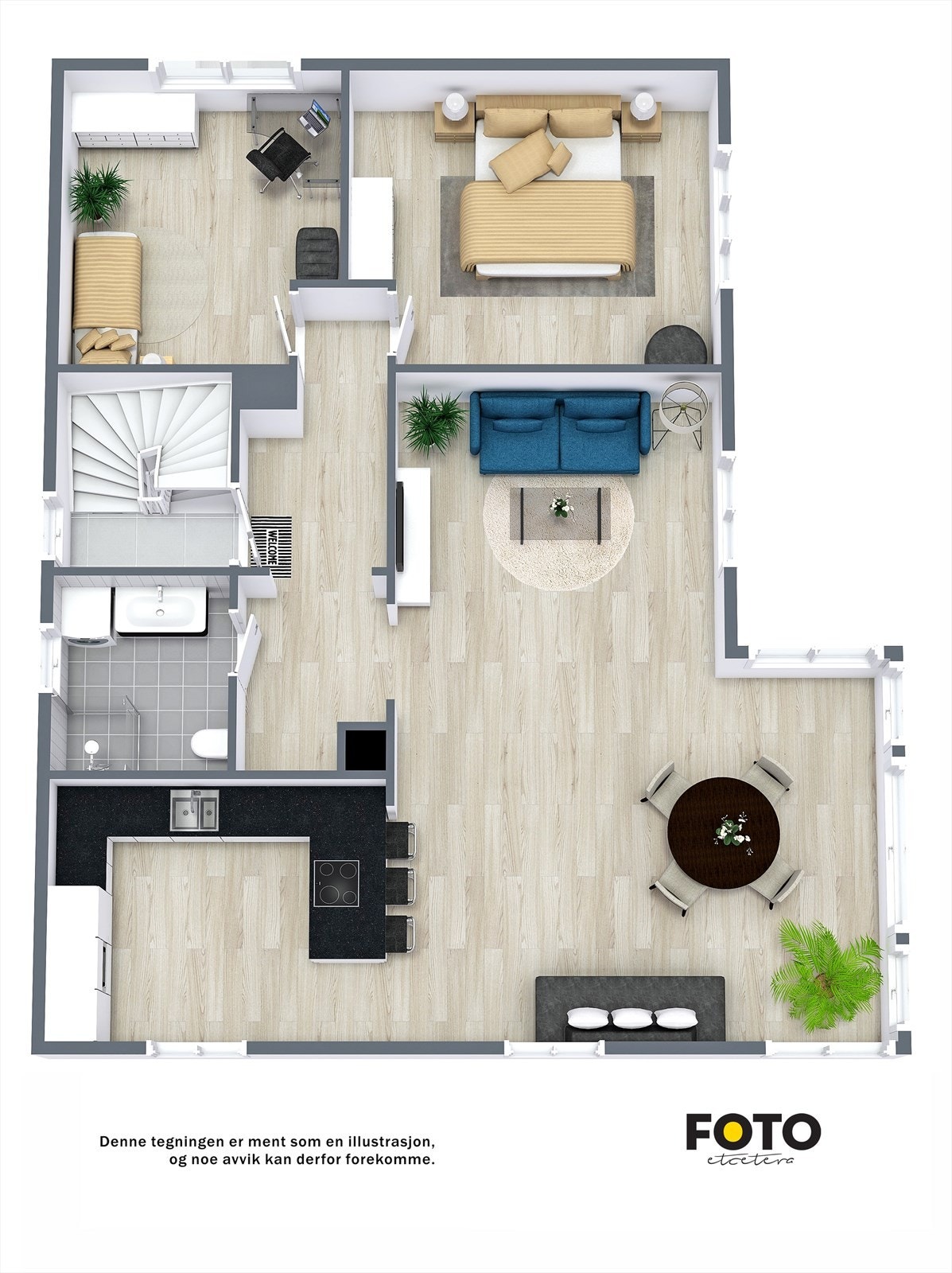 Plan 2. etasje Galleribilde