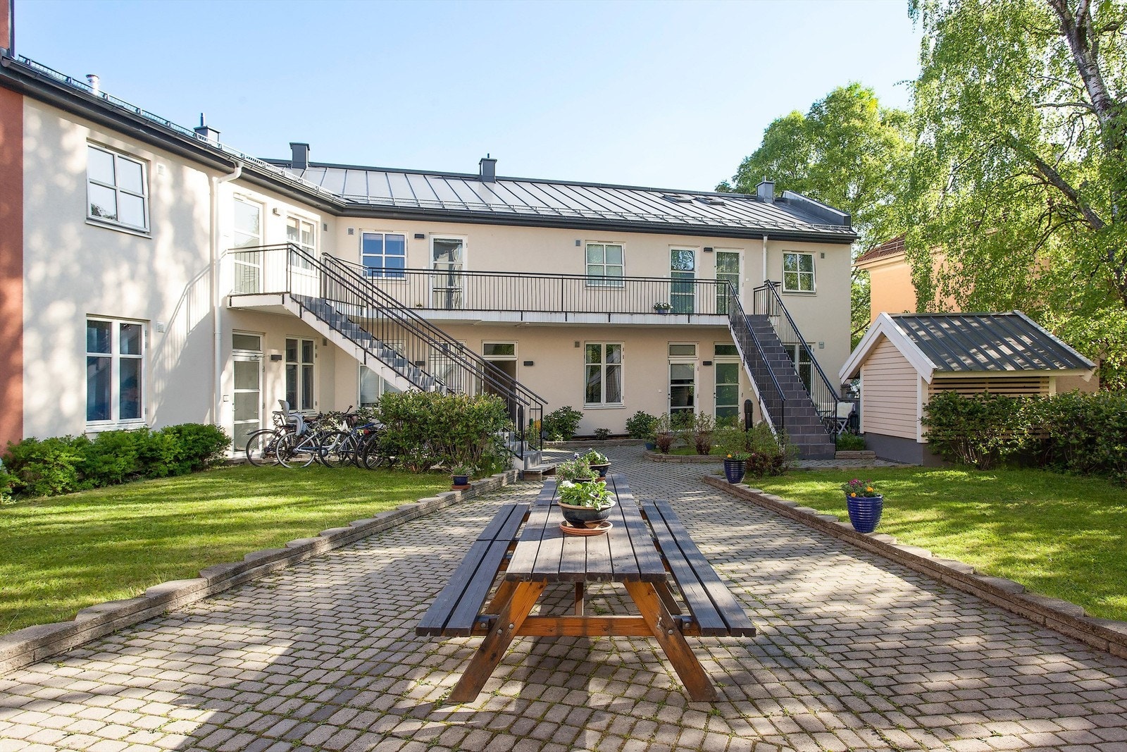 Hammergården er en skjult perle som er lukket og kun disponibel for beboerne. Galleribilde