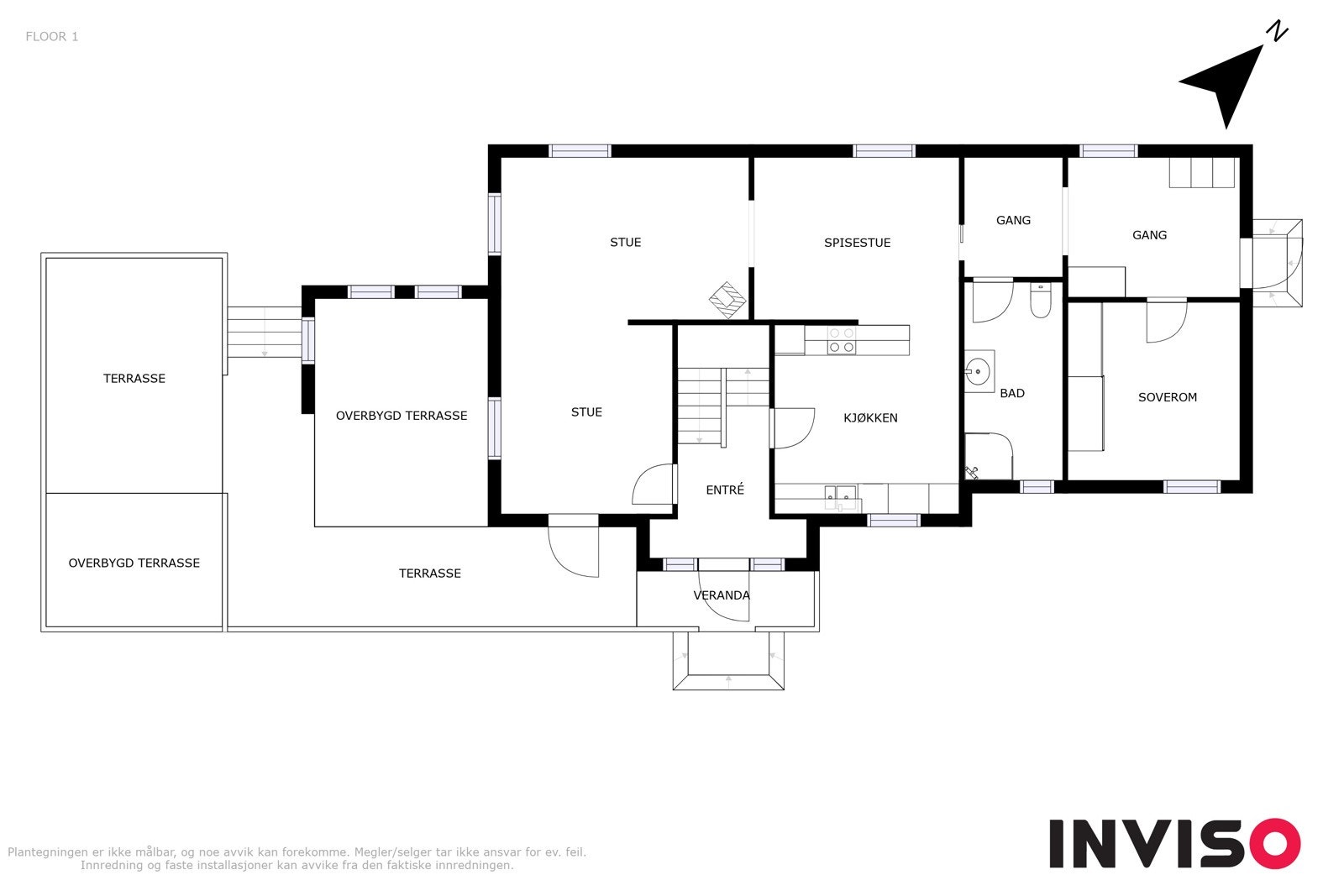 Plantegning 1. etasje. Galleribilde