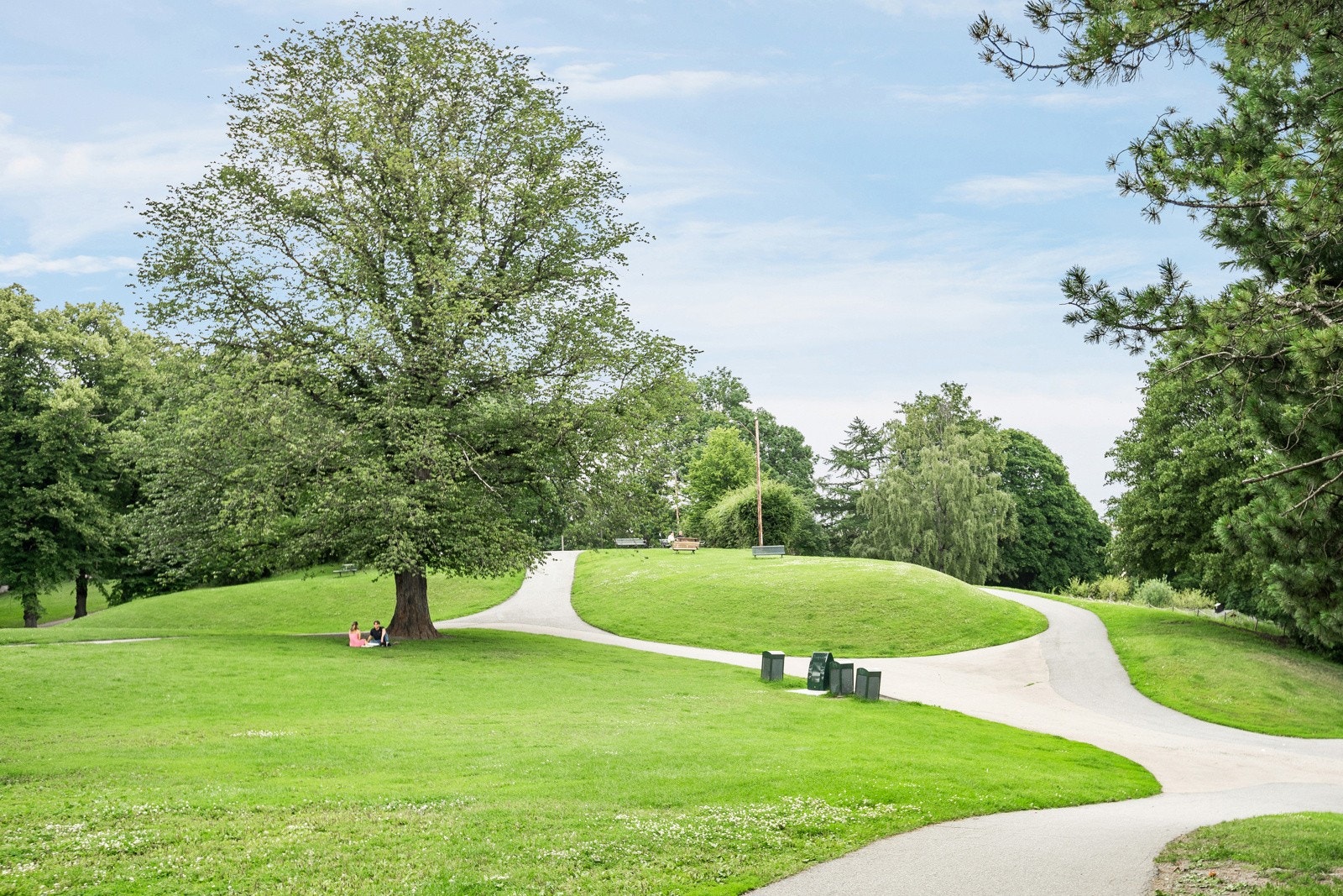 De populære parkene Stensparken, Slottsparken og St. Hanshaugenparken ligger få minutters gange fra leiligheten Galleribilde