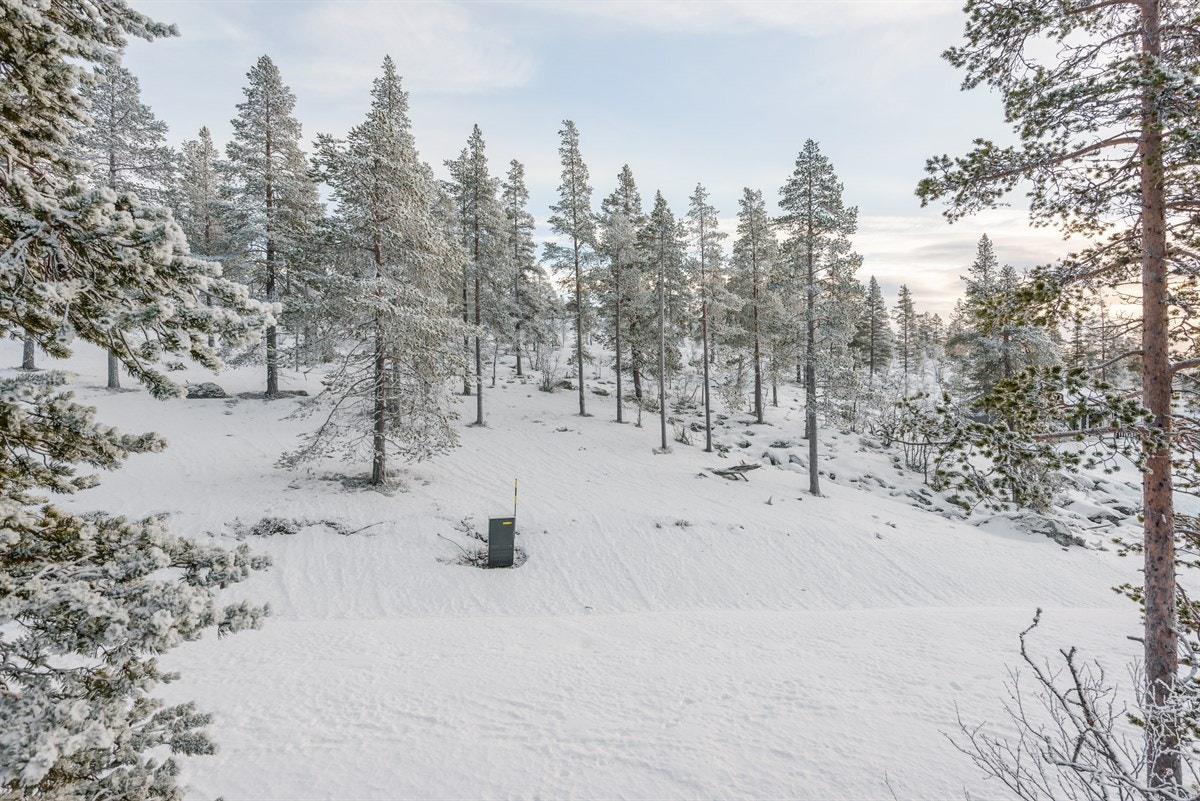 Tomten ligger fint og luftig til i øvre del av hyttefeltet på Renåfjellet med flott utsikt Galleribilde