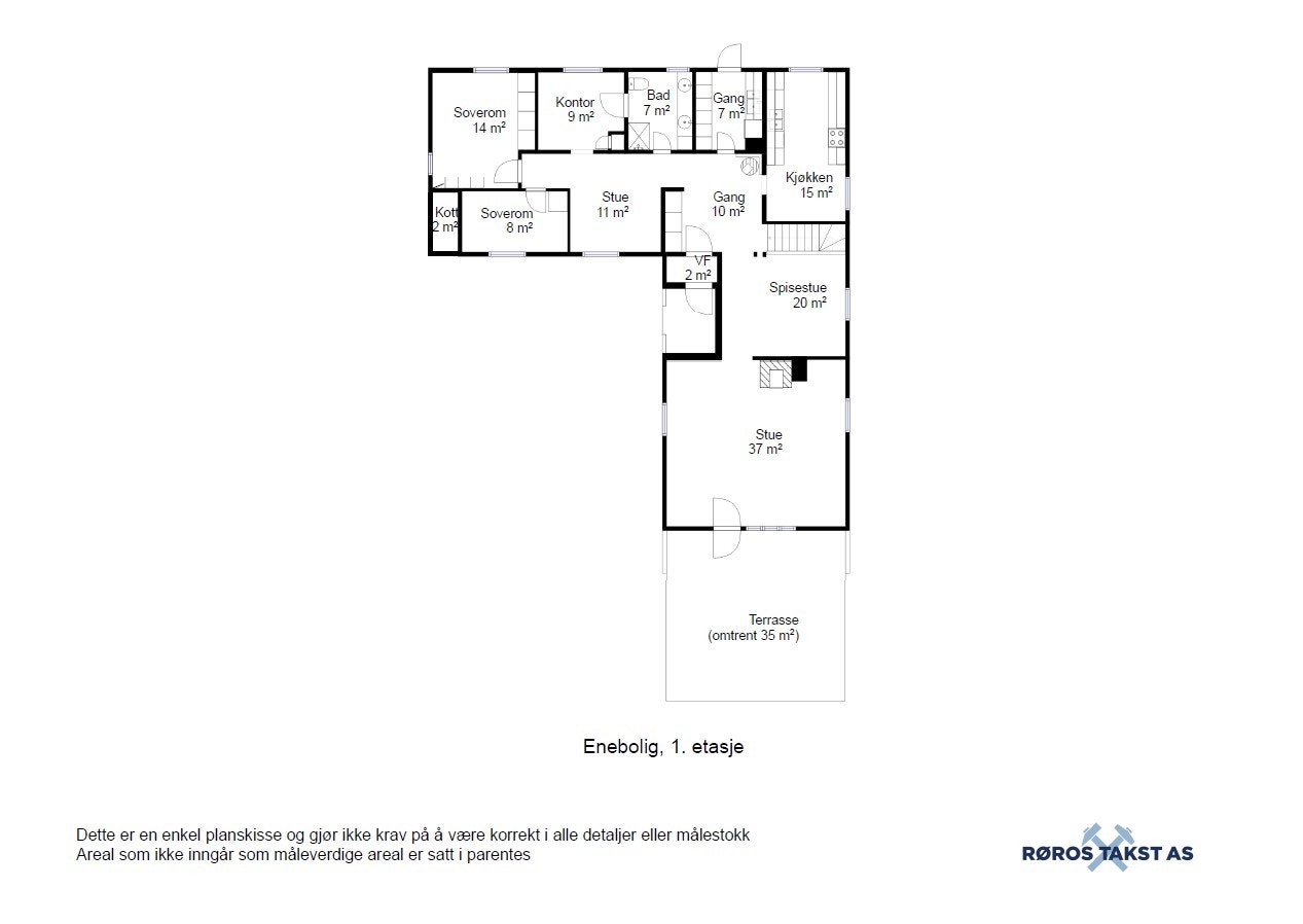 Planskisse 1.etg. Galleribilde