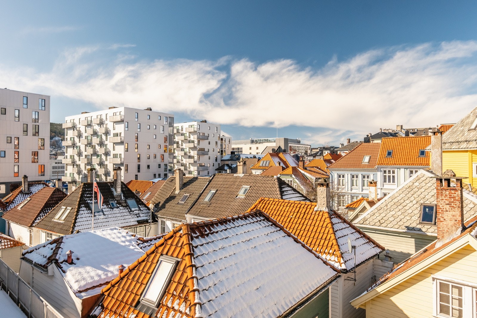 Sjarmerende utsikt utover Nøstet / sentrum. Galleribilde