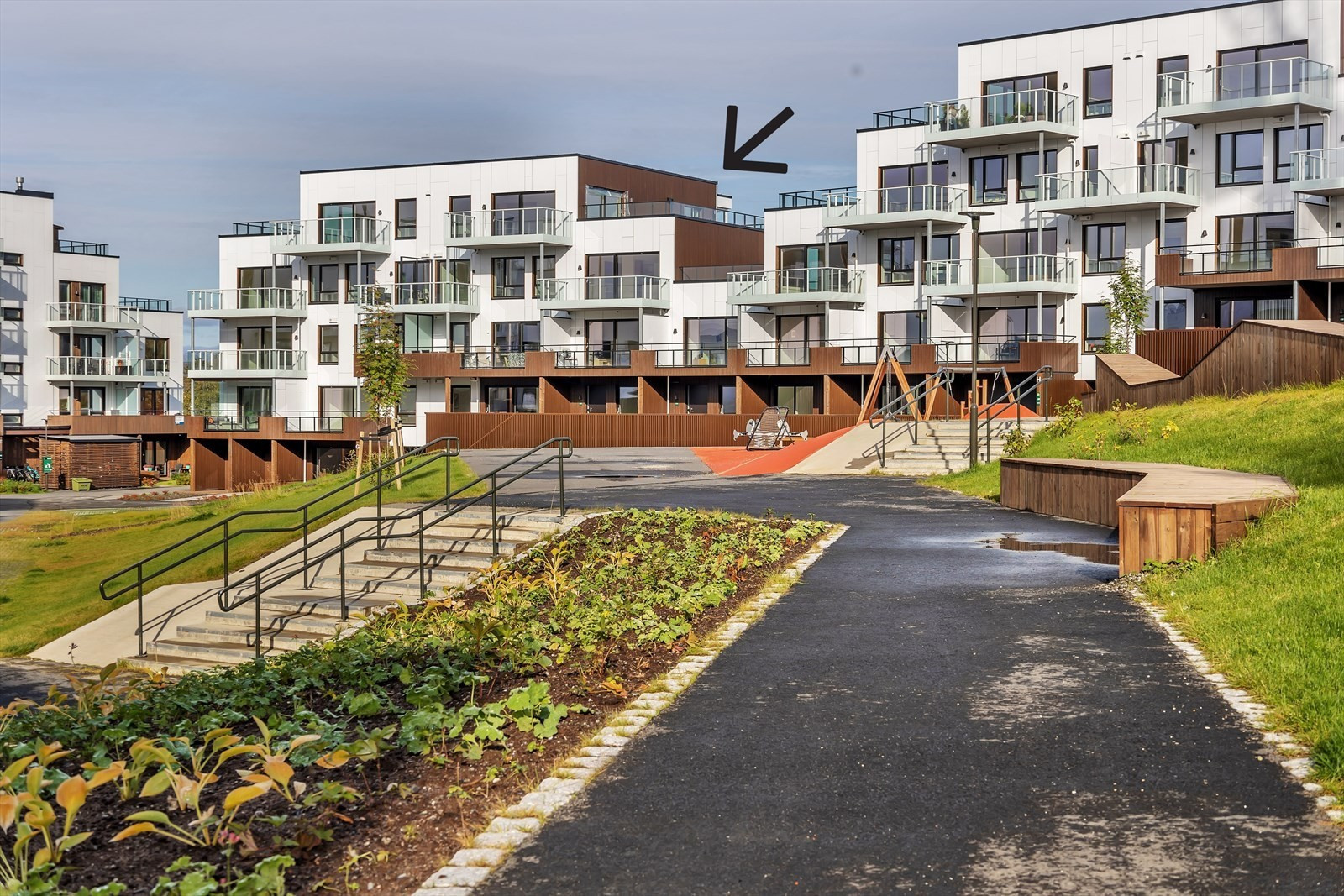 Boligen ligger i boligens 5. etasje