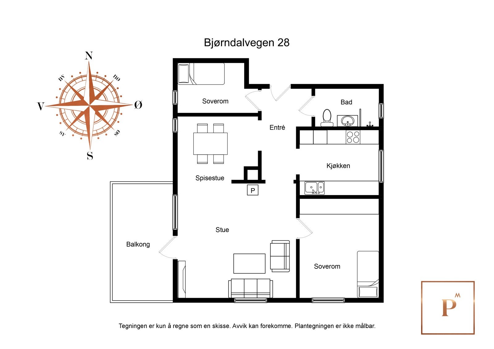 Plantegning Galleribilde
