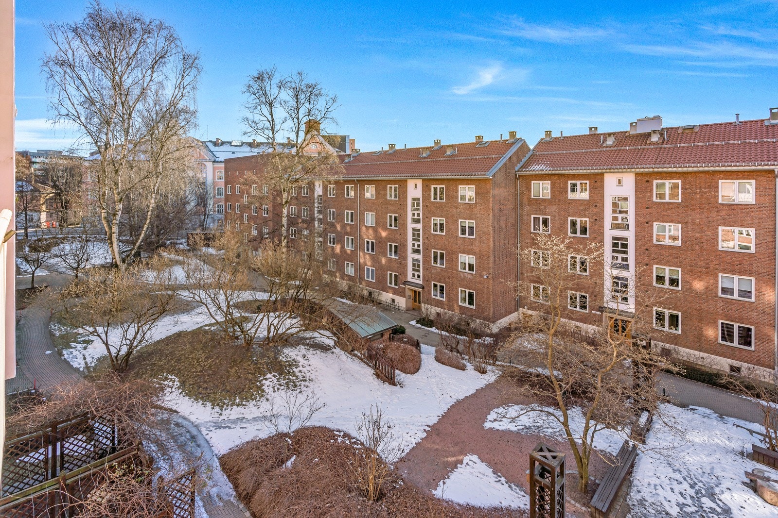 Utsiktsbilde fra balkongen. Galleribilde