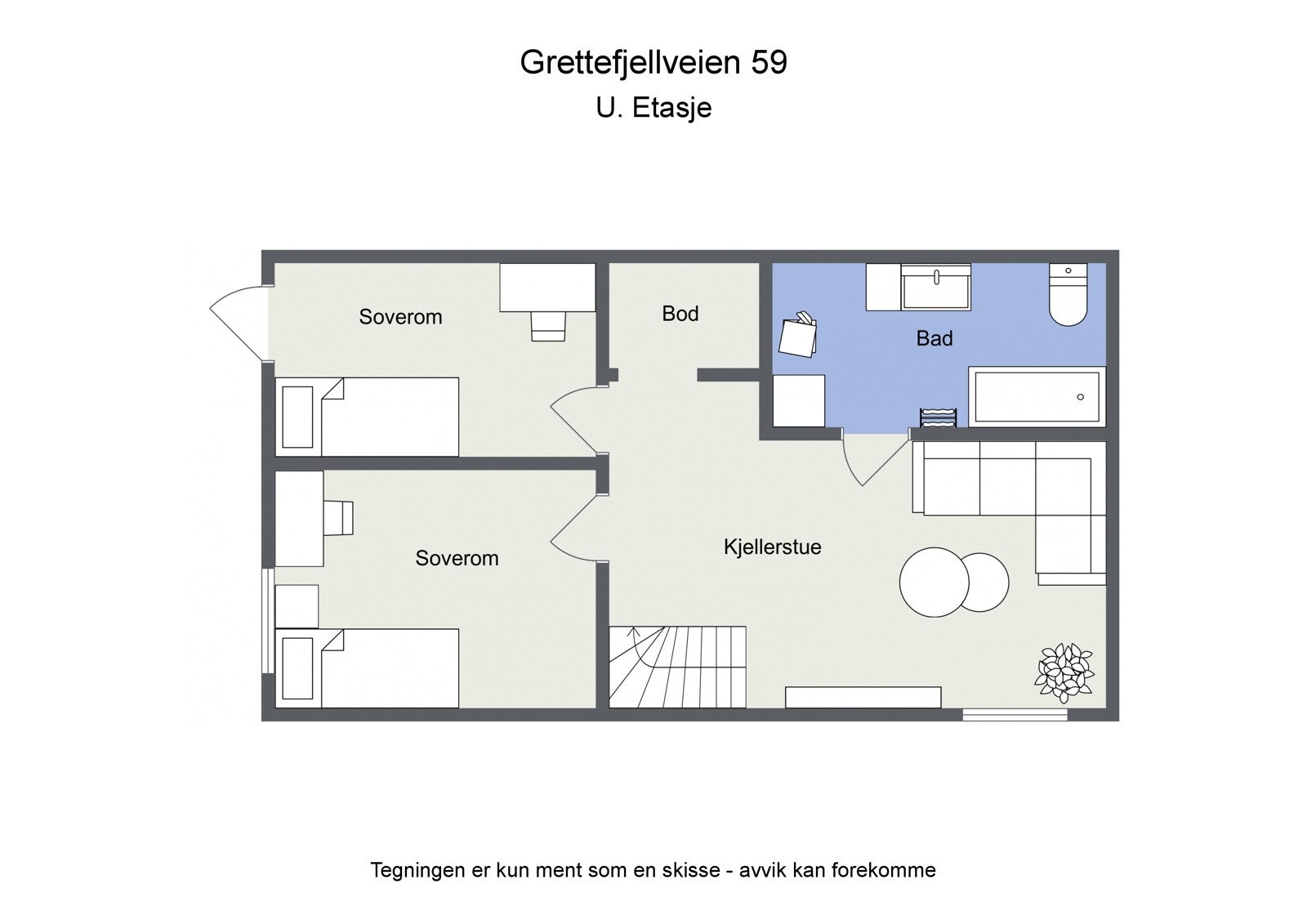 Grettefjellveien 59 - 2D - U. Etasje Galleribilde