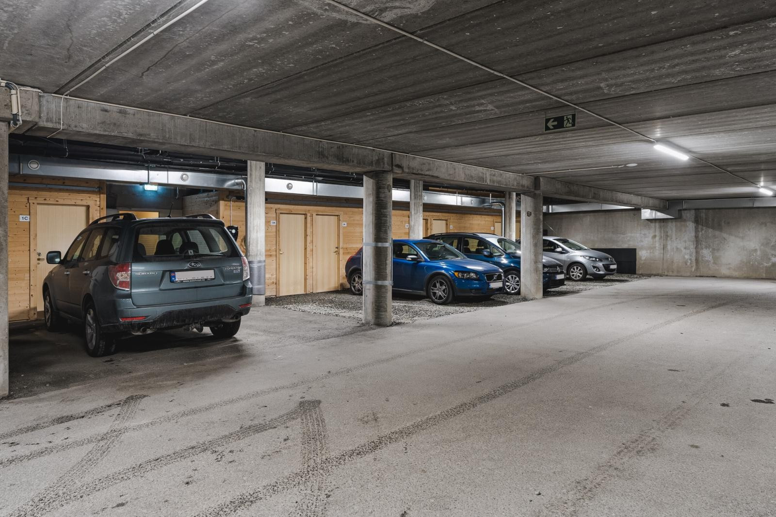 Parkering i felles garasjeanlegg