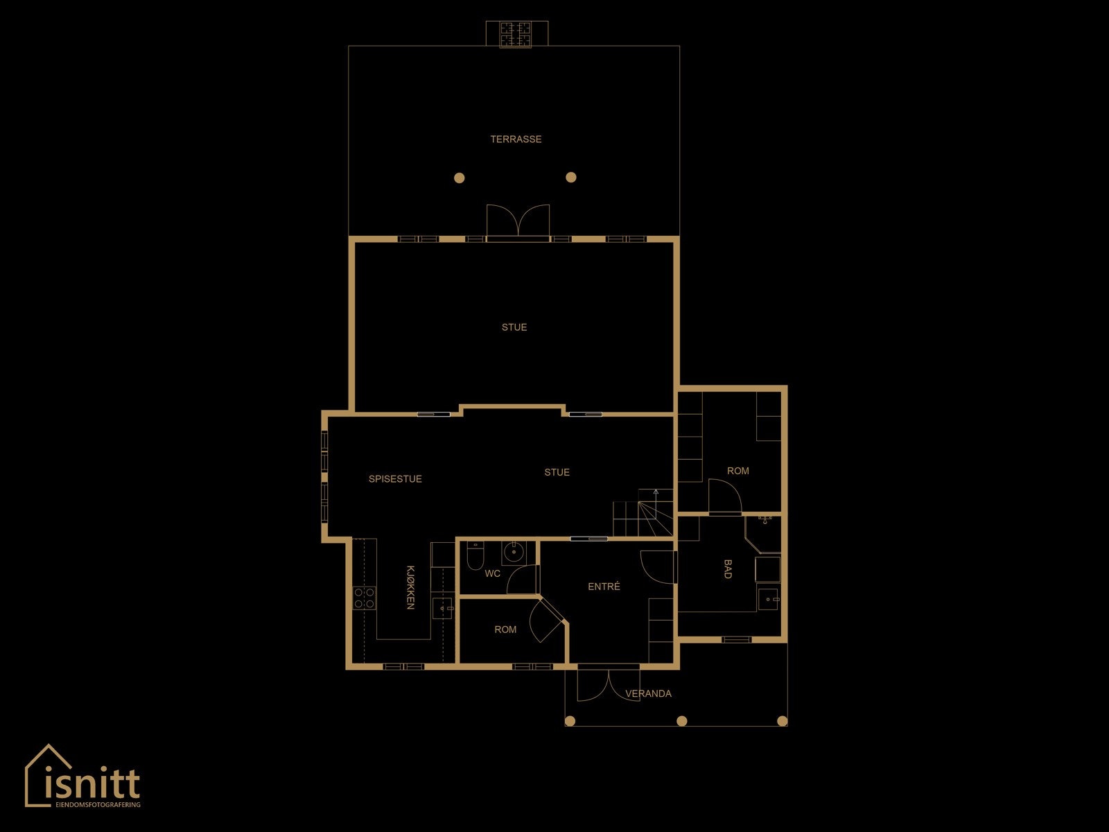 Plantegning 1.etasje. Galleribilde