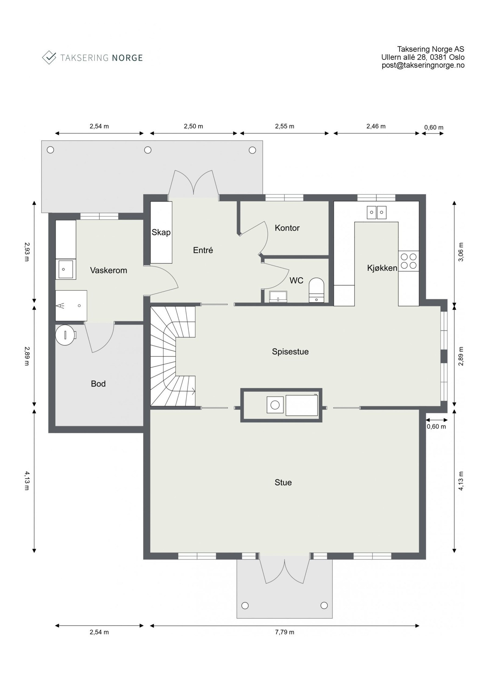 Plantegning 1.etasje Galleribilde