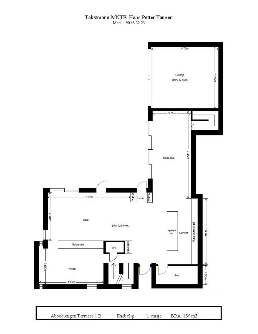 Plantegning - 1. etasje Galleribilde