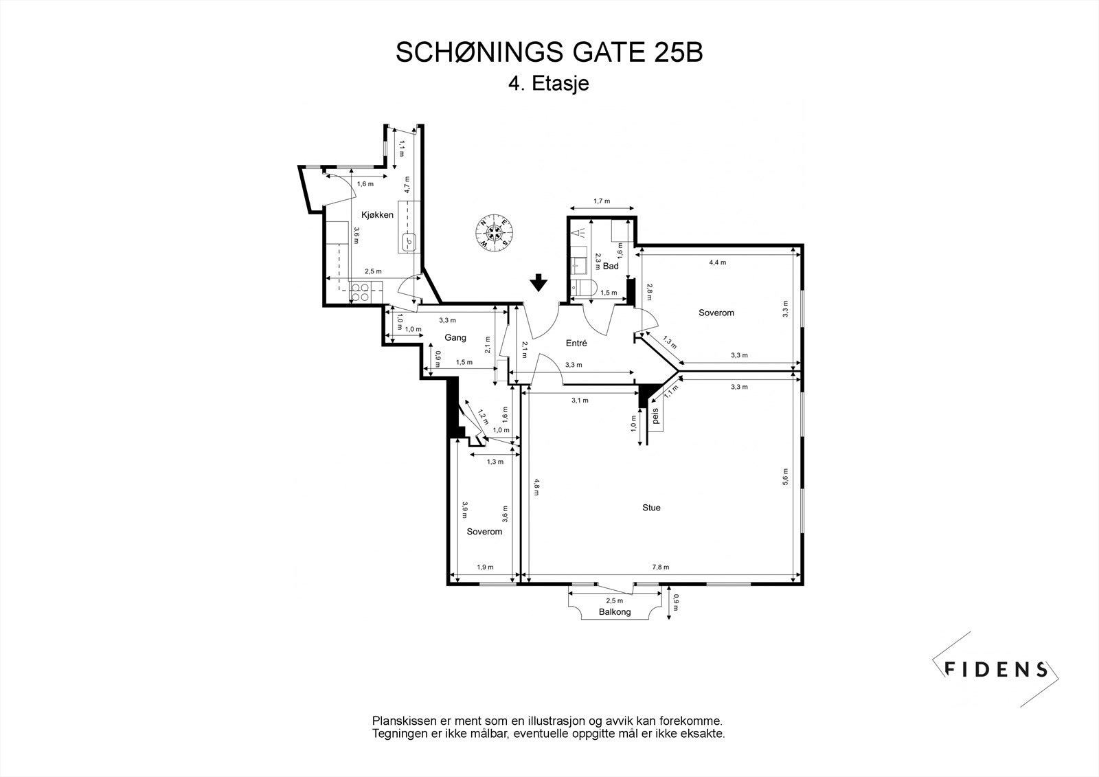 Plantegning Galleribilde