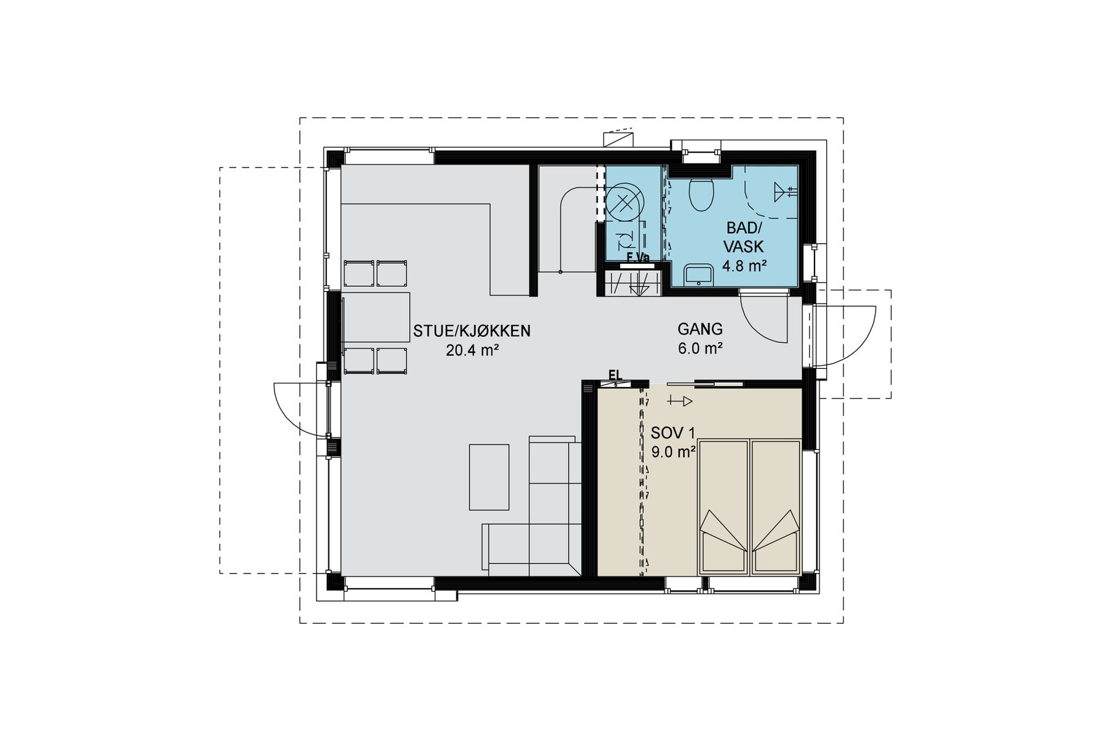 Plan hovedetasje Galleribilde