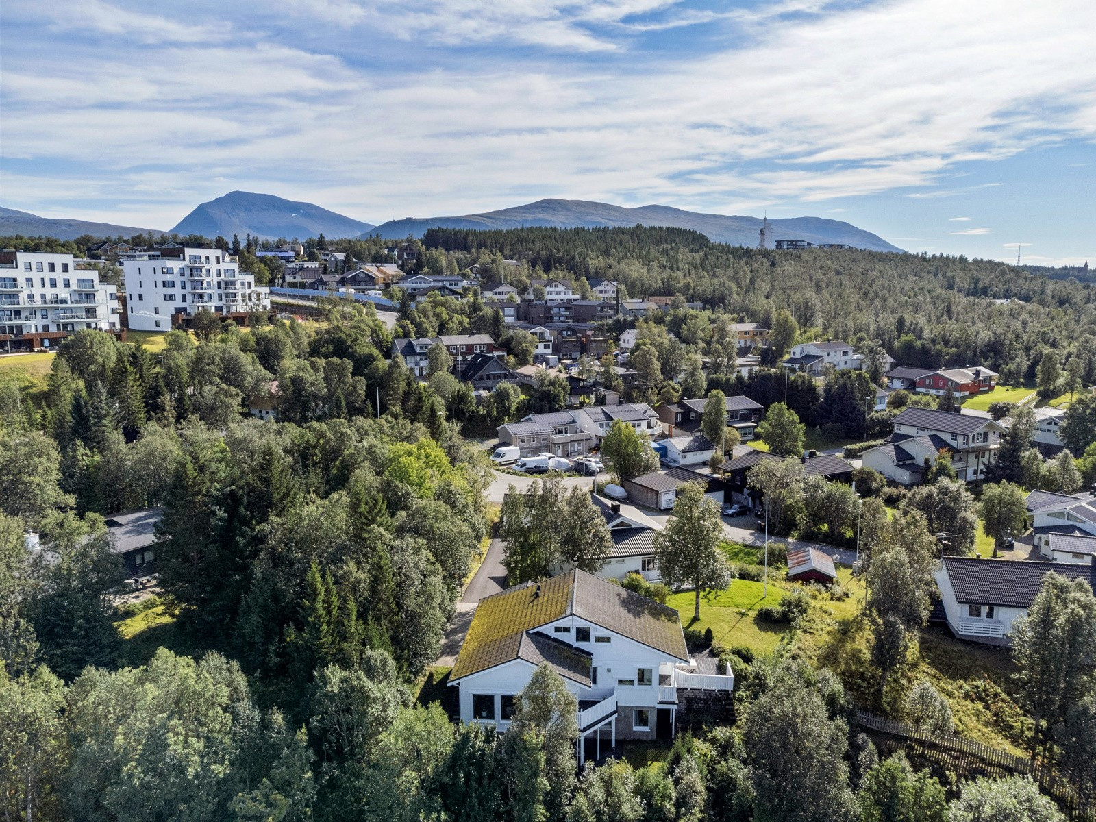 Et tilbaketrukket og barnevennlig boligområde