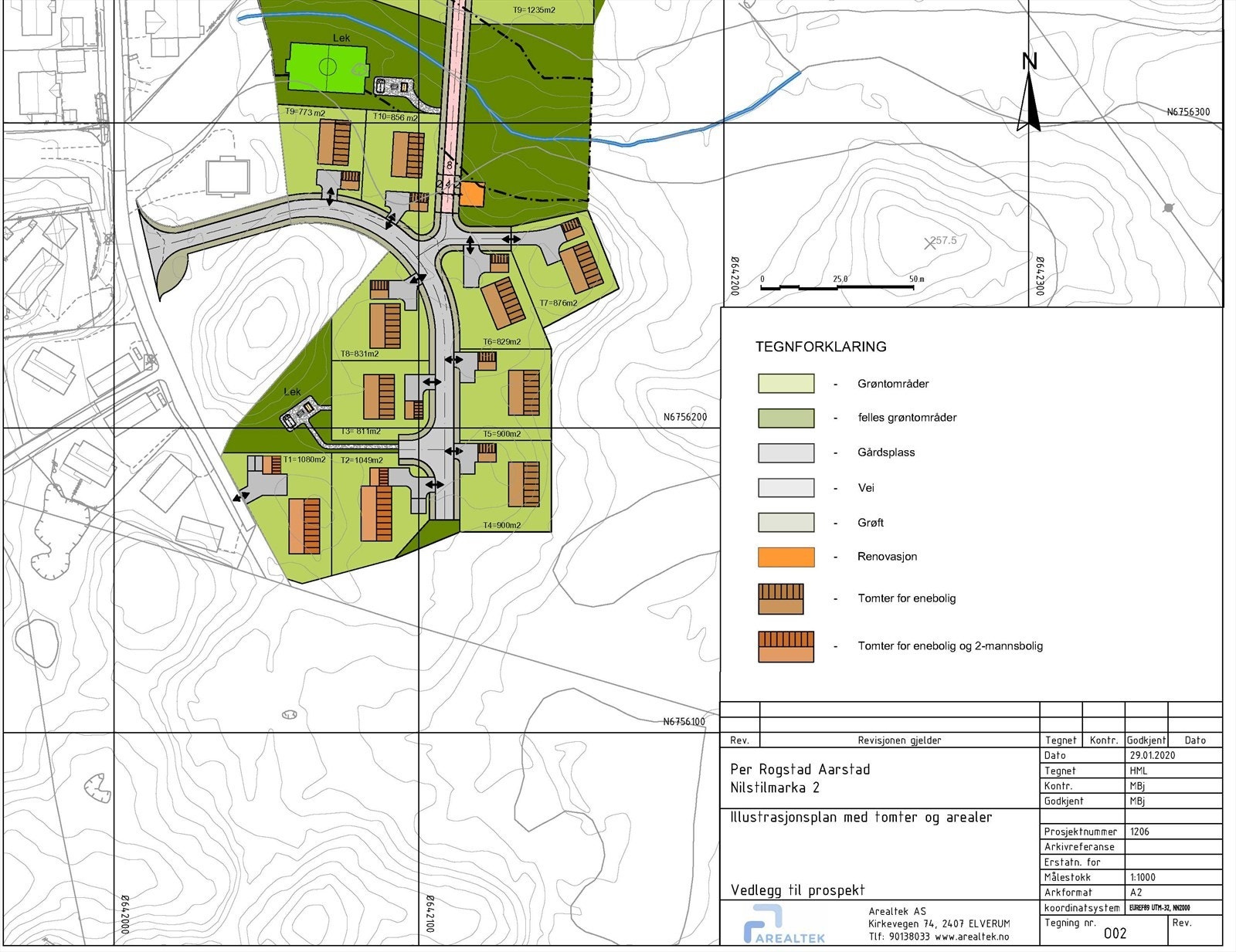 Oversiktskart Nilstilmarka 2, delfelt 1 Galleribilde