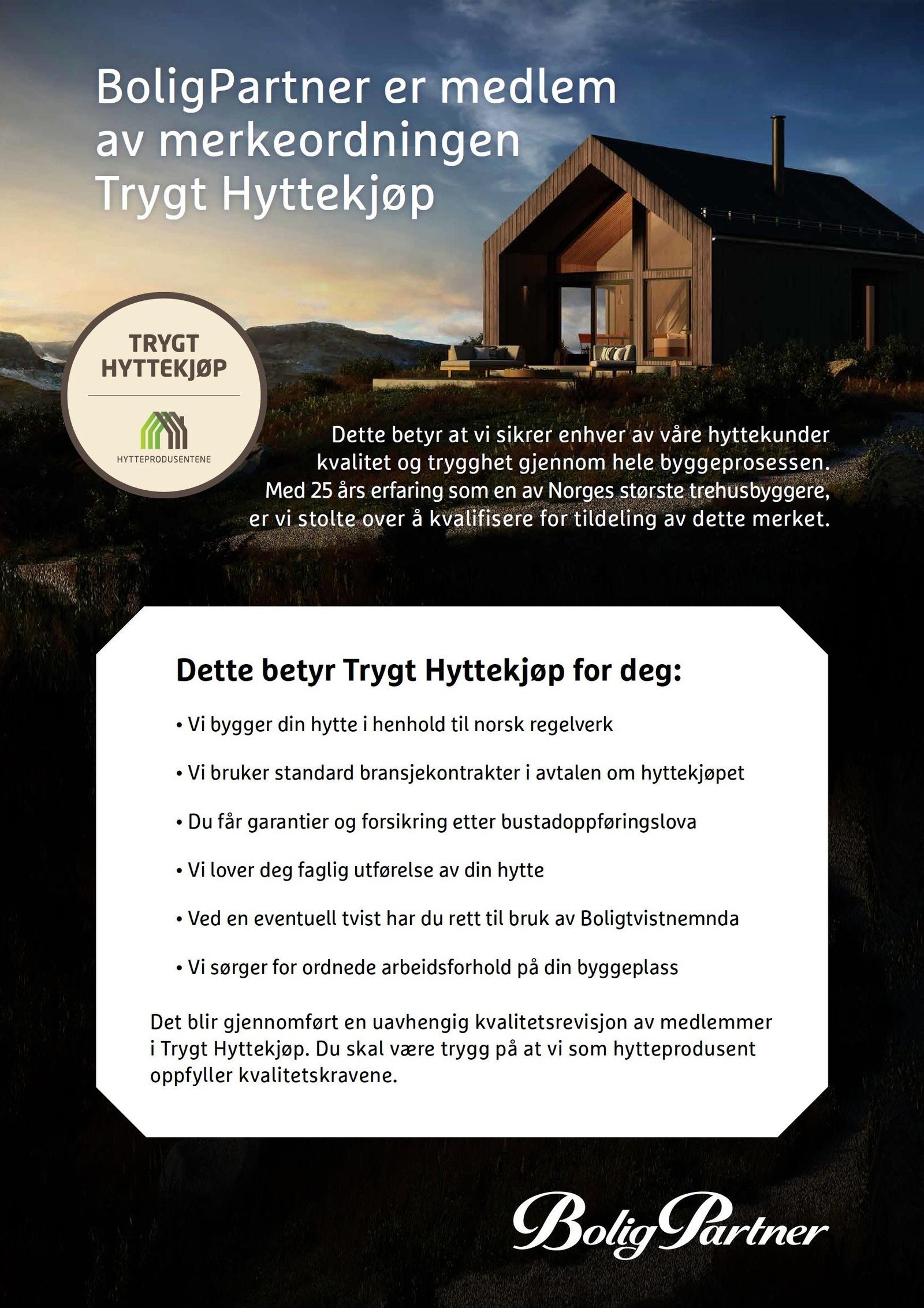 Trygt hyttekjøp med Boligpartner Galleribilde