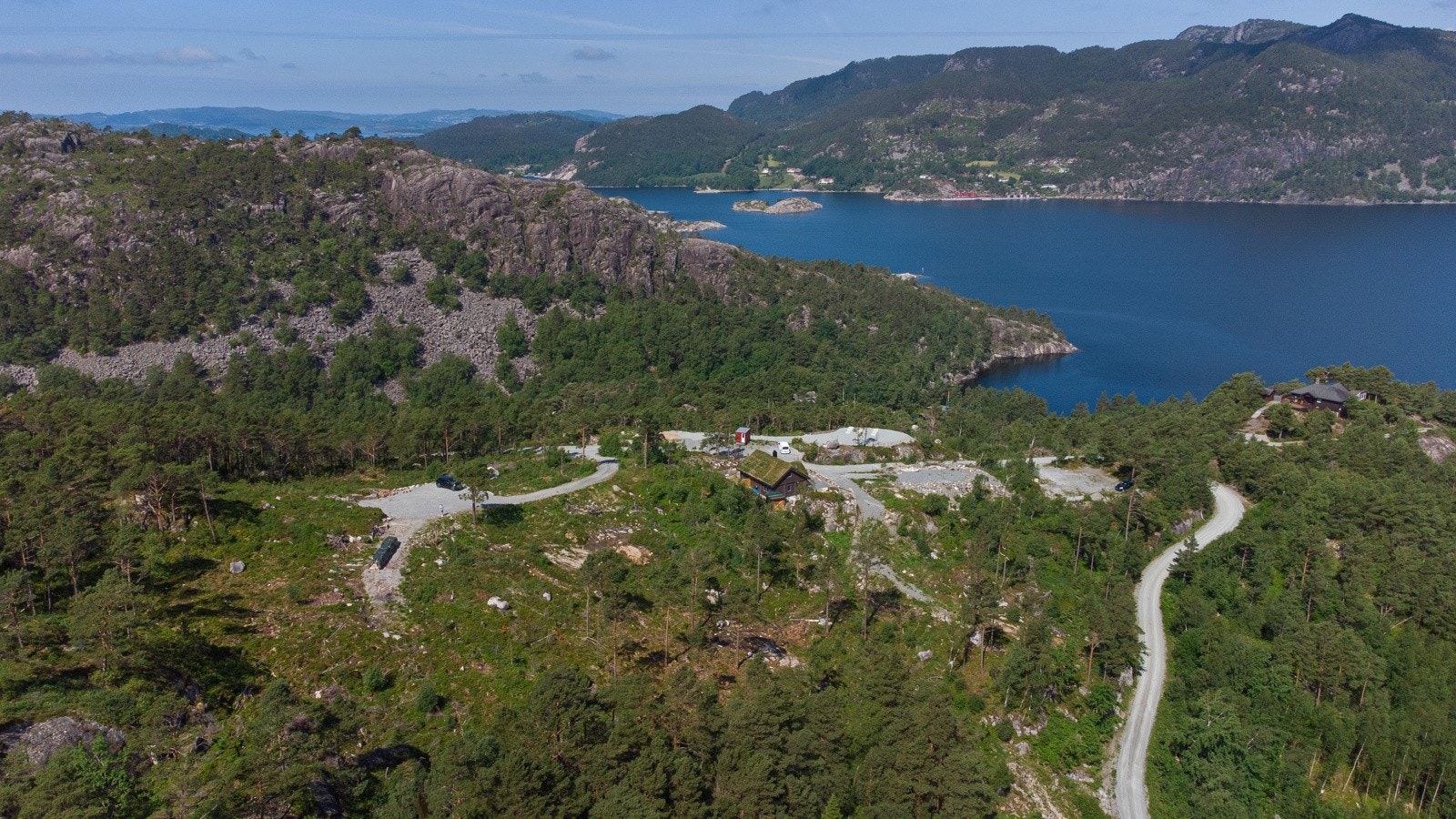 Hyttefeltet Buardalen sett fra luften. Galleribilde