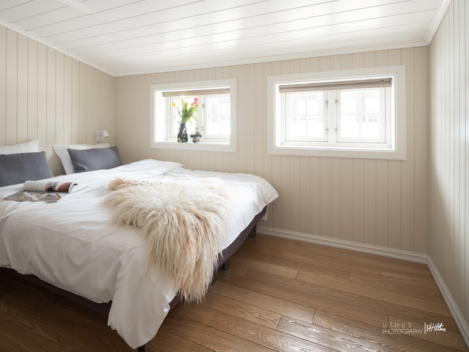 Soverom 1 / Bildene er fra naboleiligheten som er tilsvarende, men speilvendt. Avvik vil forekomme Galleribilde